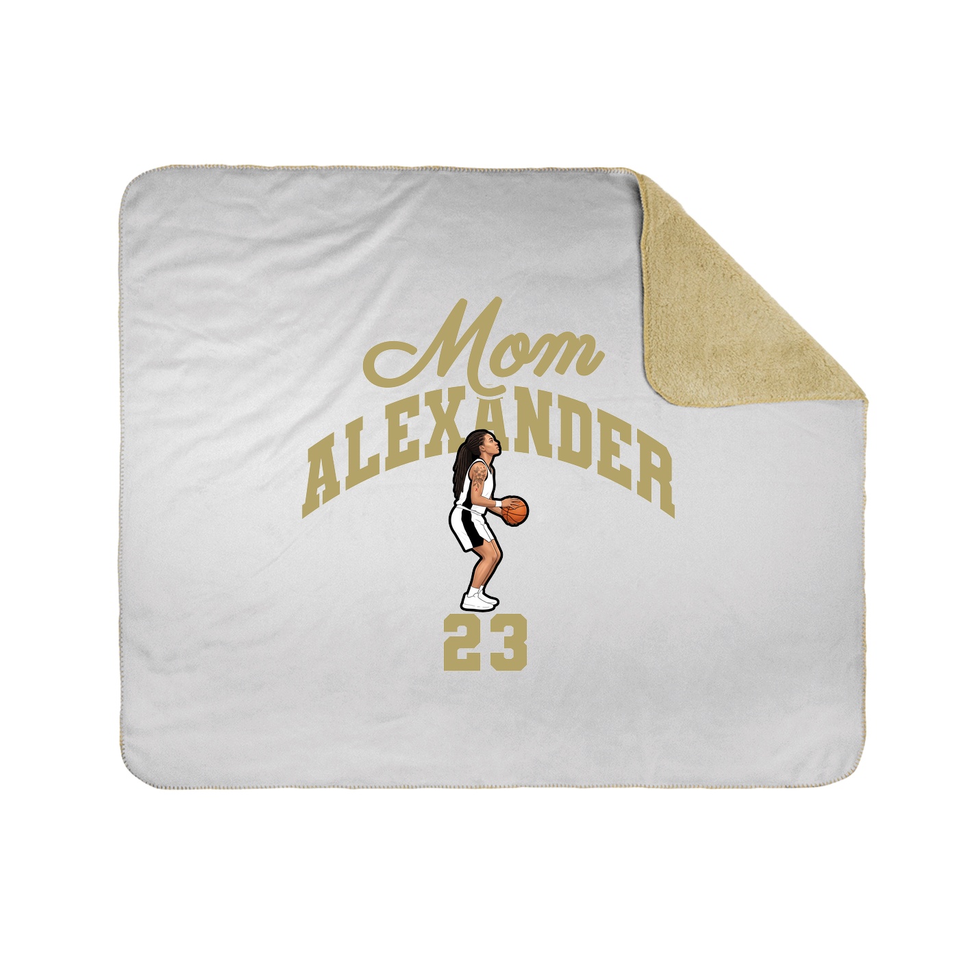 Throw Blanket — Mothers Day Arch in White