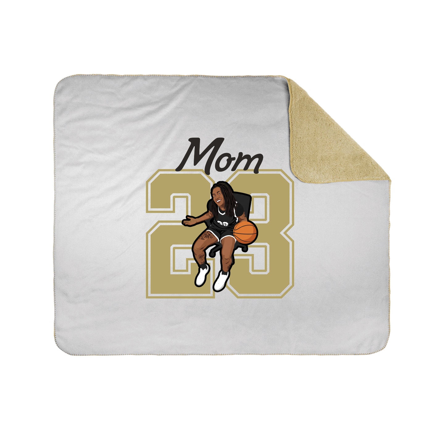 Throw Blanket — Mothers Day Shirsey in White