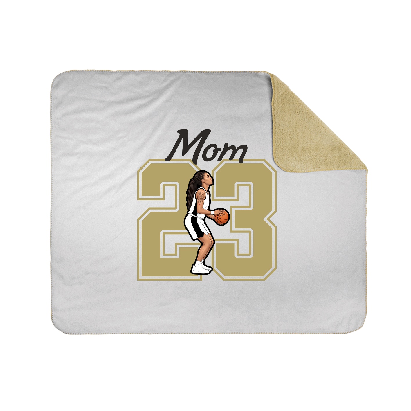Throw Blanket — Mothers Day Shirsey in White