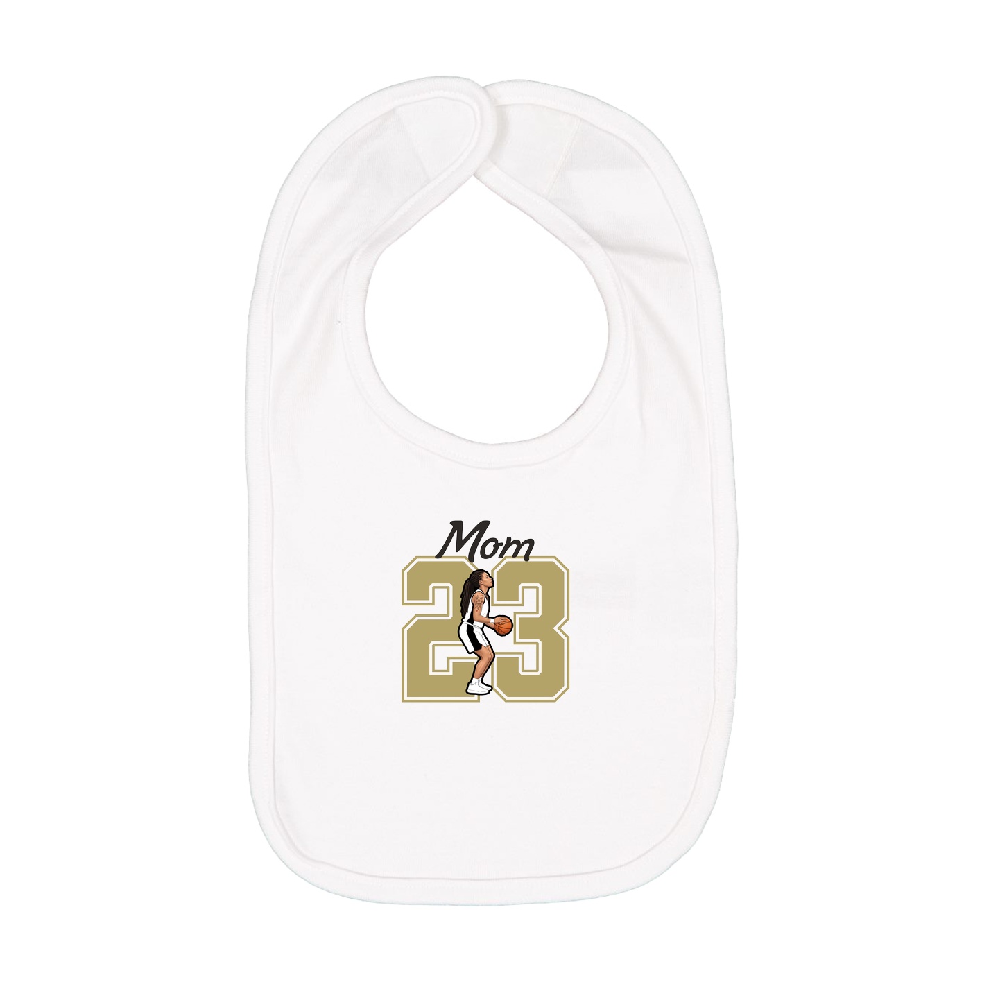 Infant Bib — Mothers Day Shirsey in White