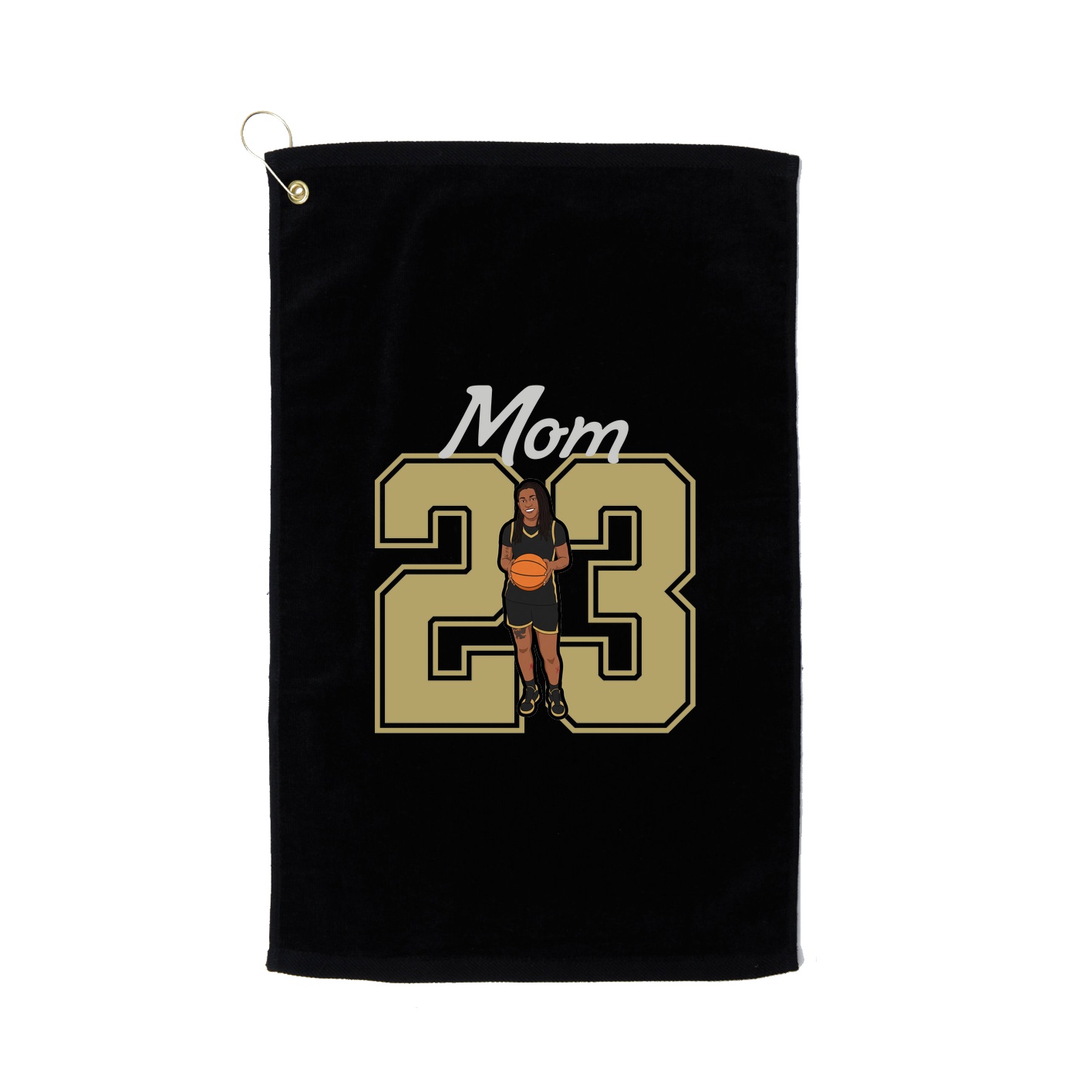 Golf Towel — Mothers Day Shirsey in Black