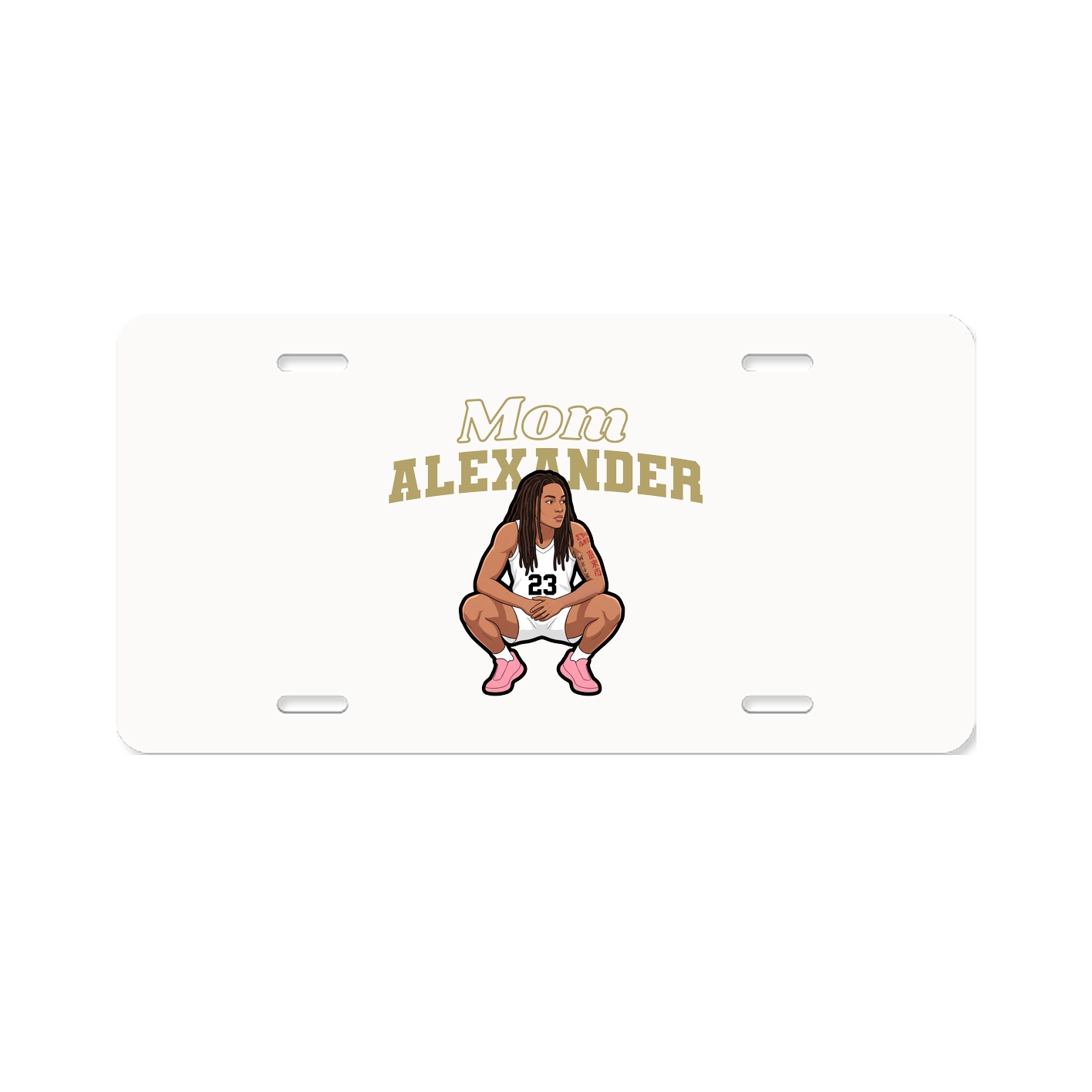 License Plate — Mothers Day Block in Classic