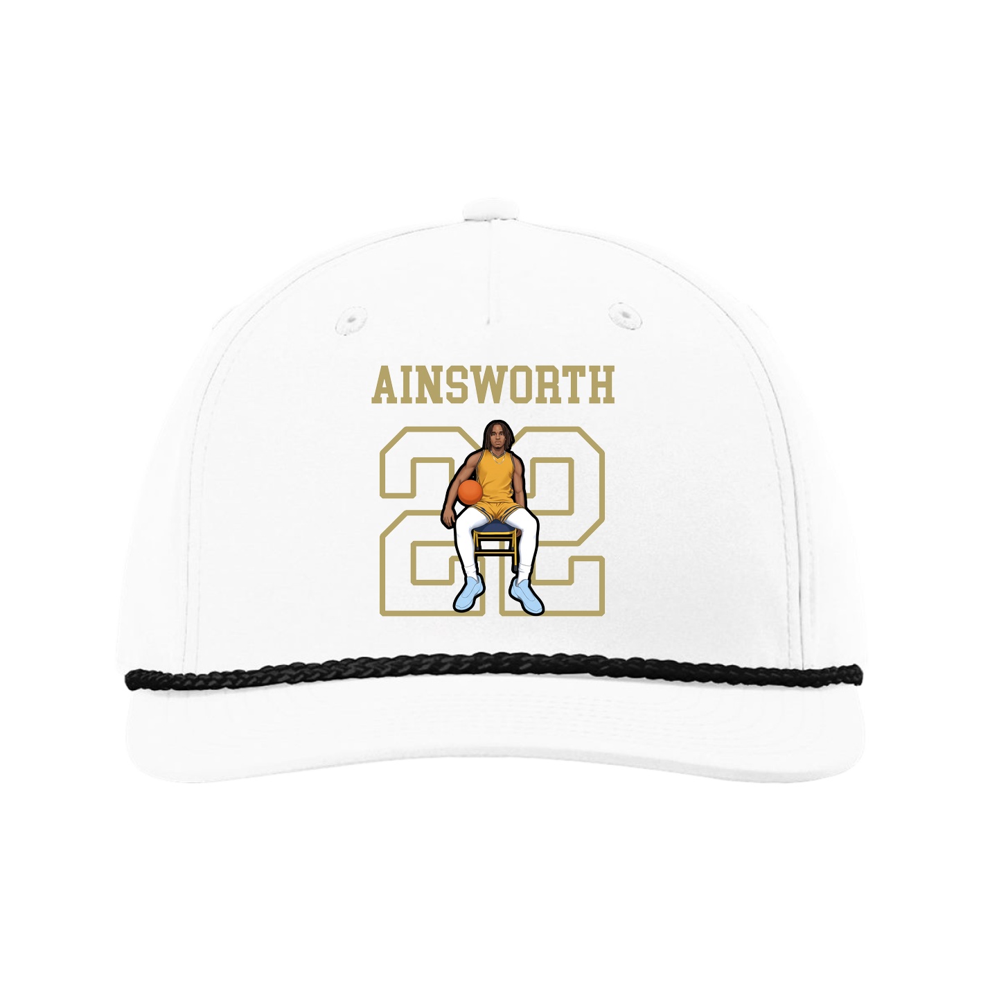 Five-Panel Classic Rope Cap — Shirsey in White