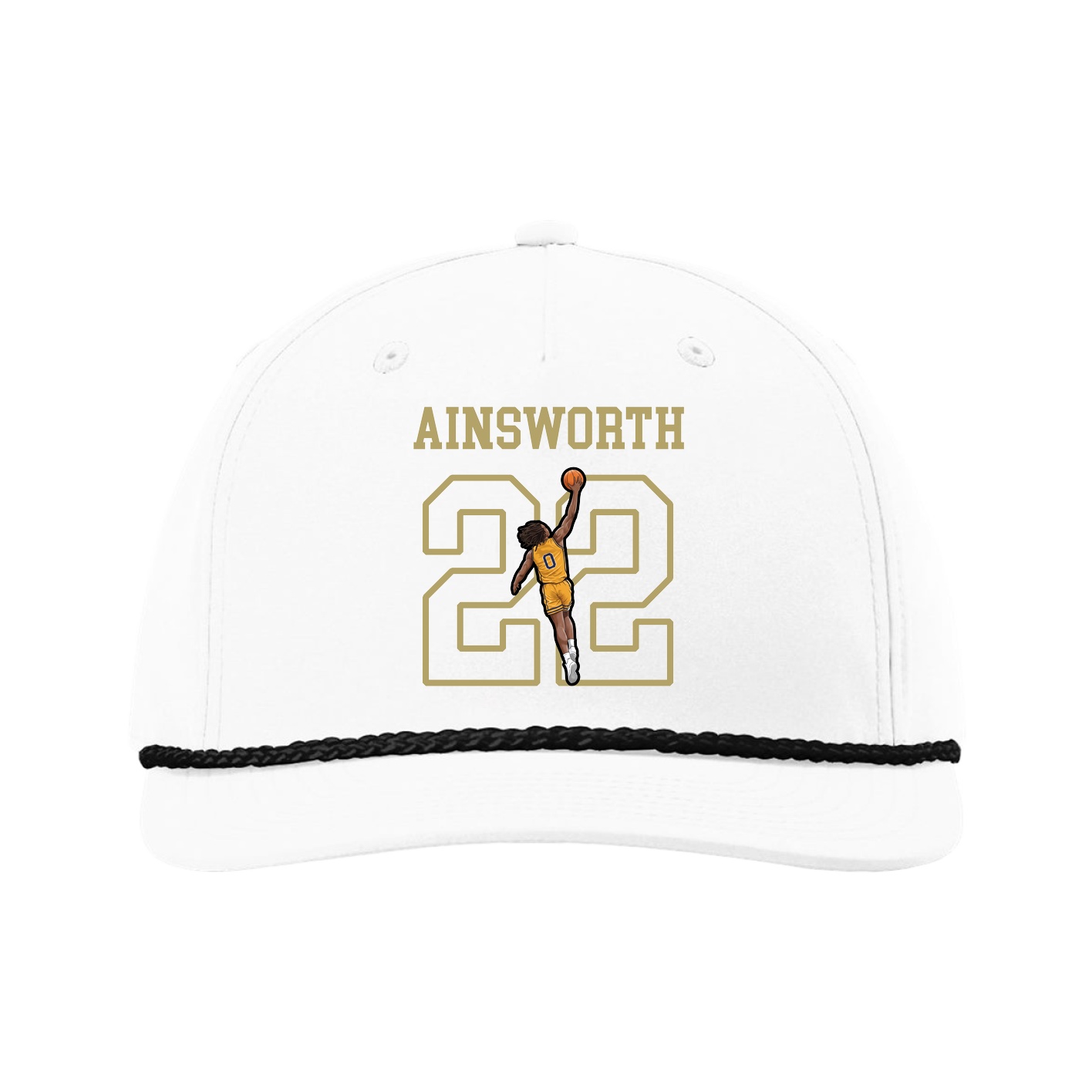 Five-Panel Classic Rope Cap — Shirsey in White