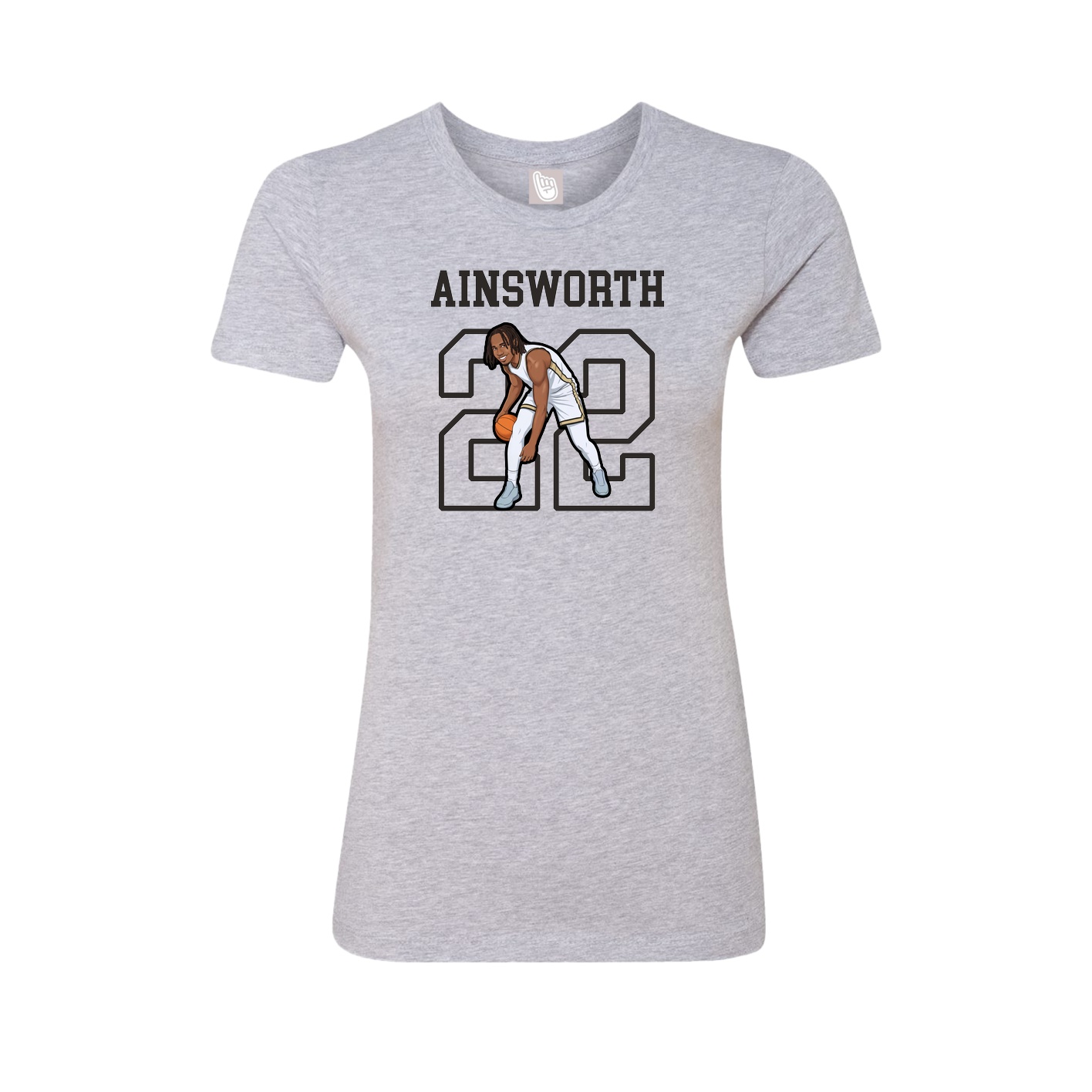 Fitted Women's Tee — Shirsey in Grey