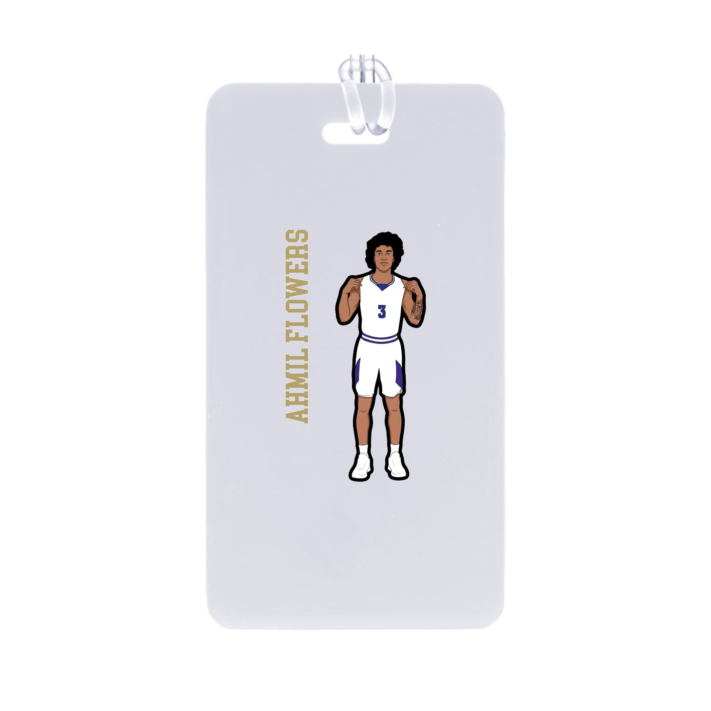 Bag Tag — Name Vertical in Classic