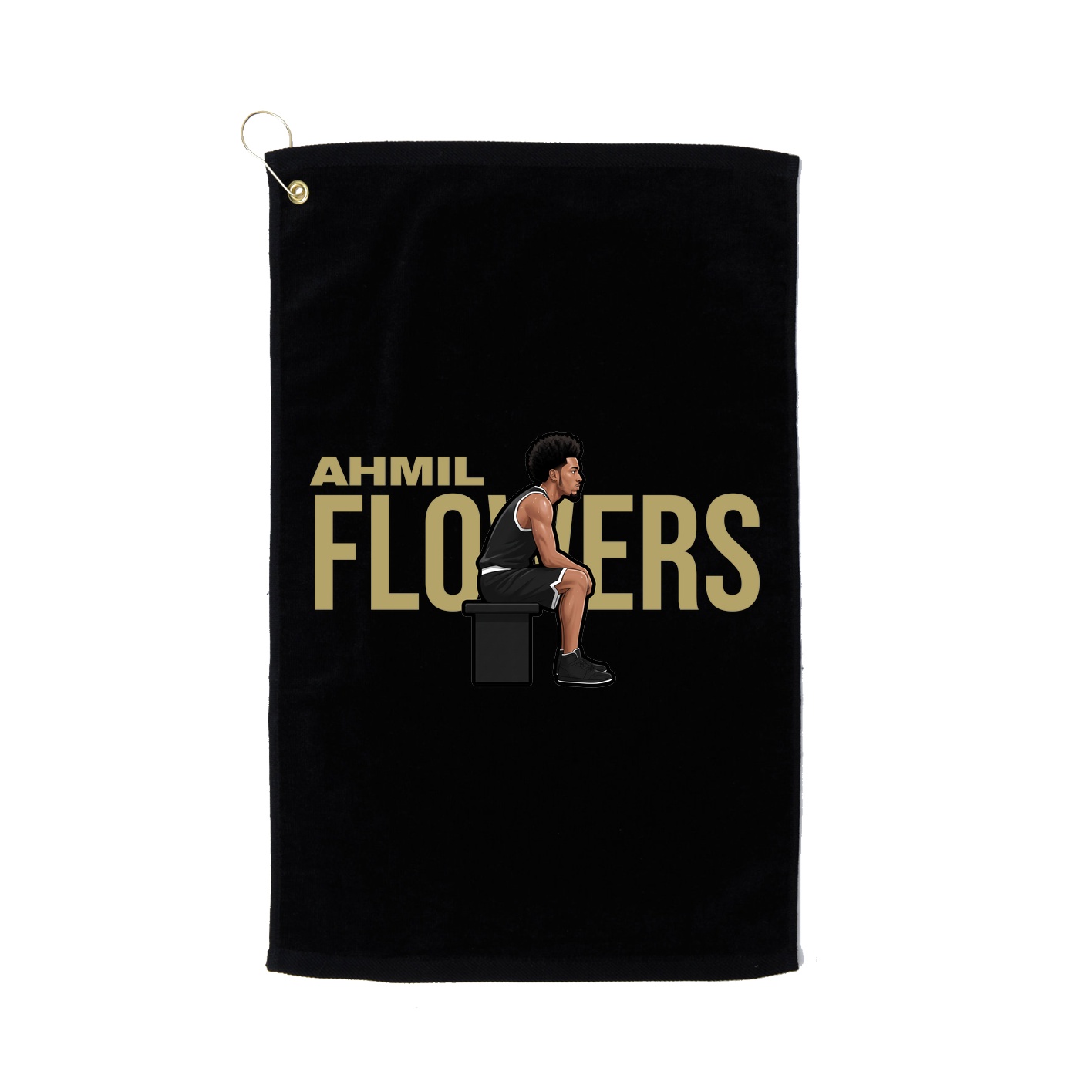 Golf Towel — Player Name in Black