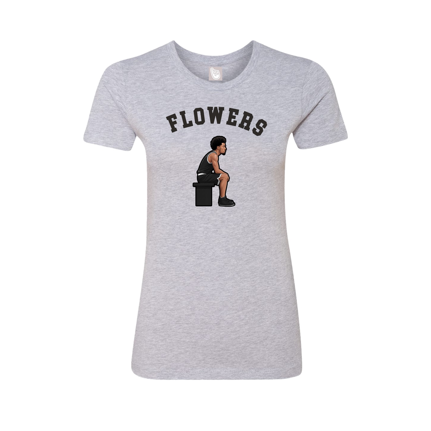 Fitted Women's Tee — Shirsey Arch in Grey