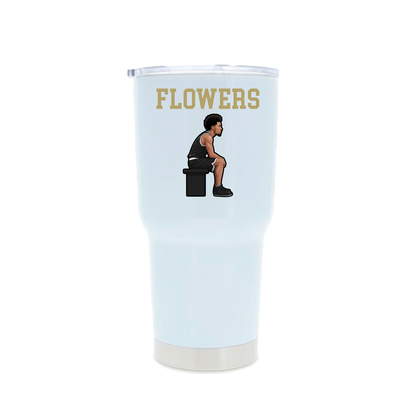 30oz Stainless Steel Tumbler — Shirsey in White