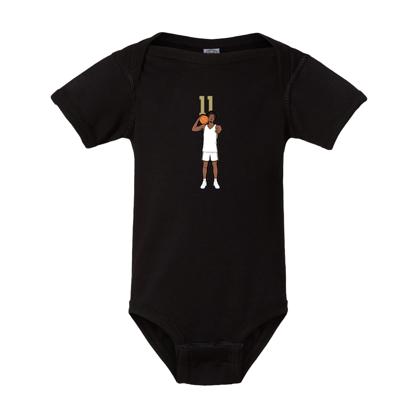 Baby Onesie — Number Top in Black