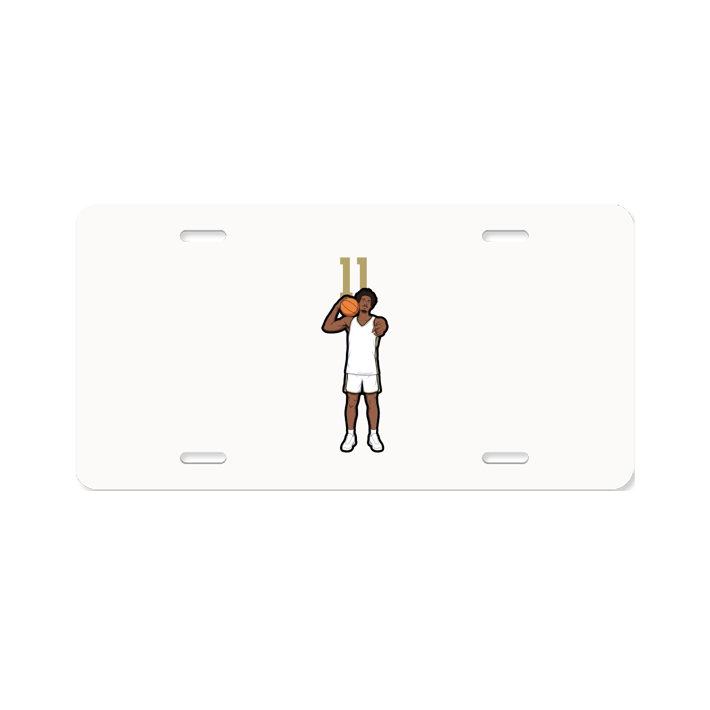 License Plate — Number Top in Classic