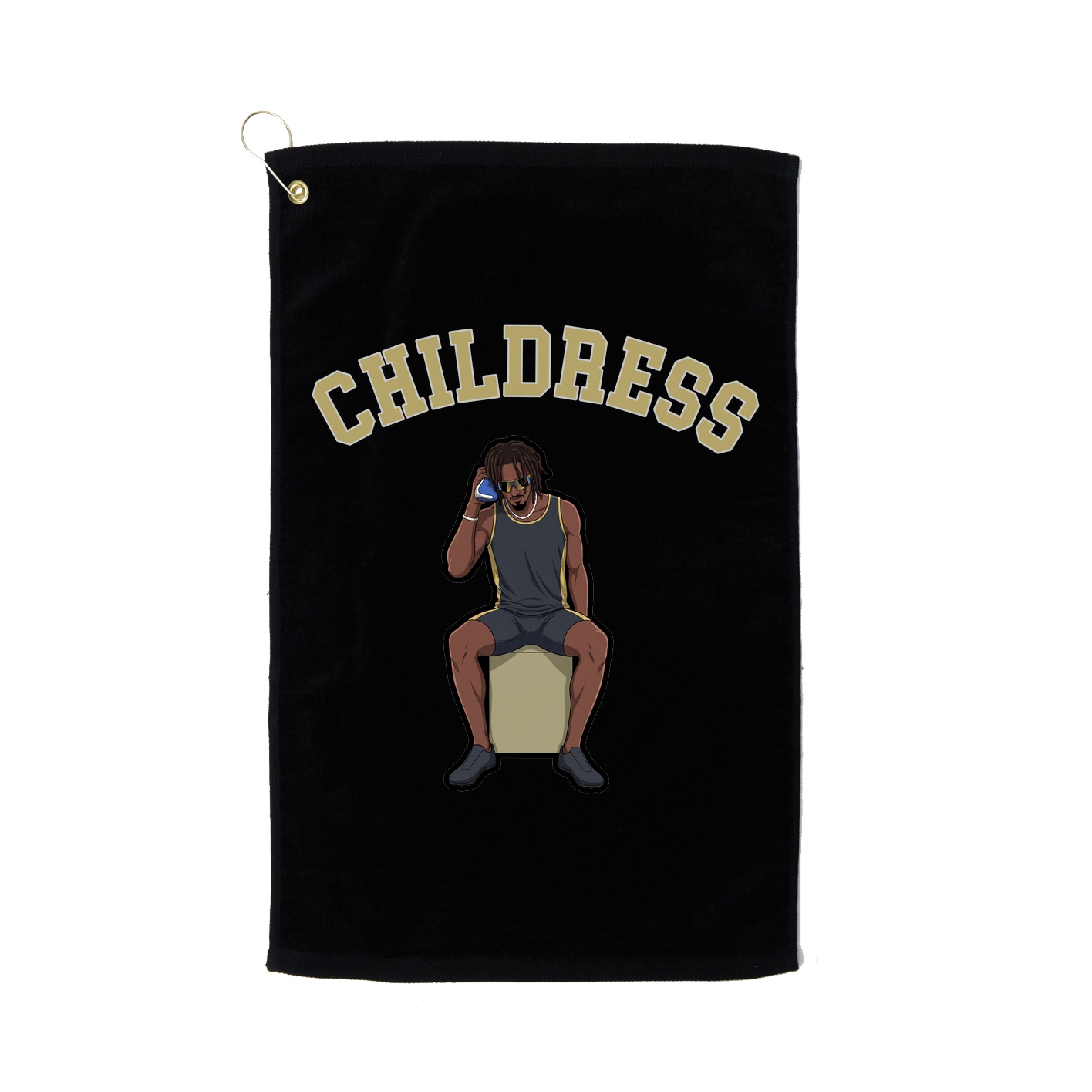 Golf Towel — Shirsey Arch in Black