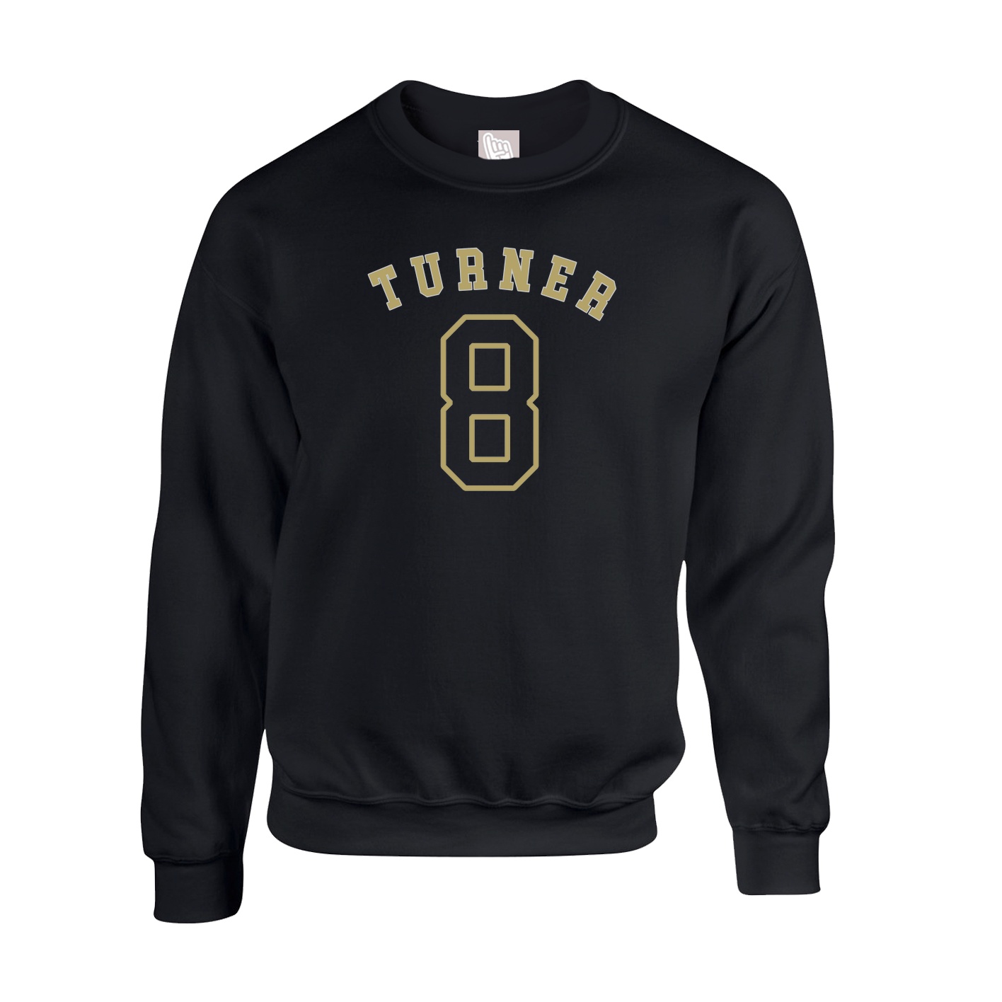 Fleece Crew — Shirsey Arch in Black