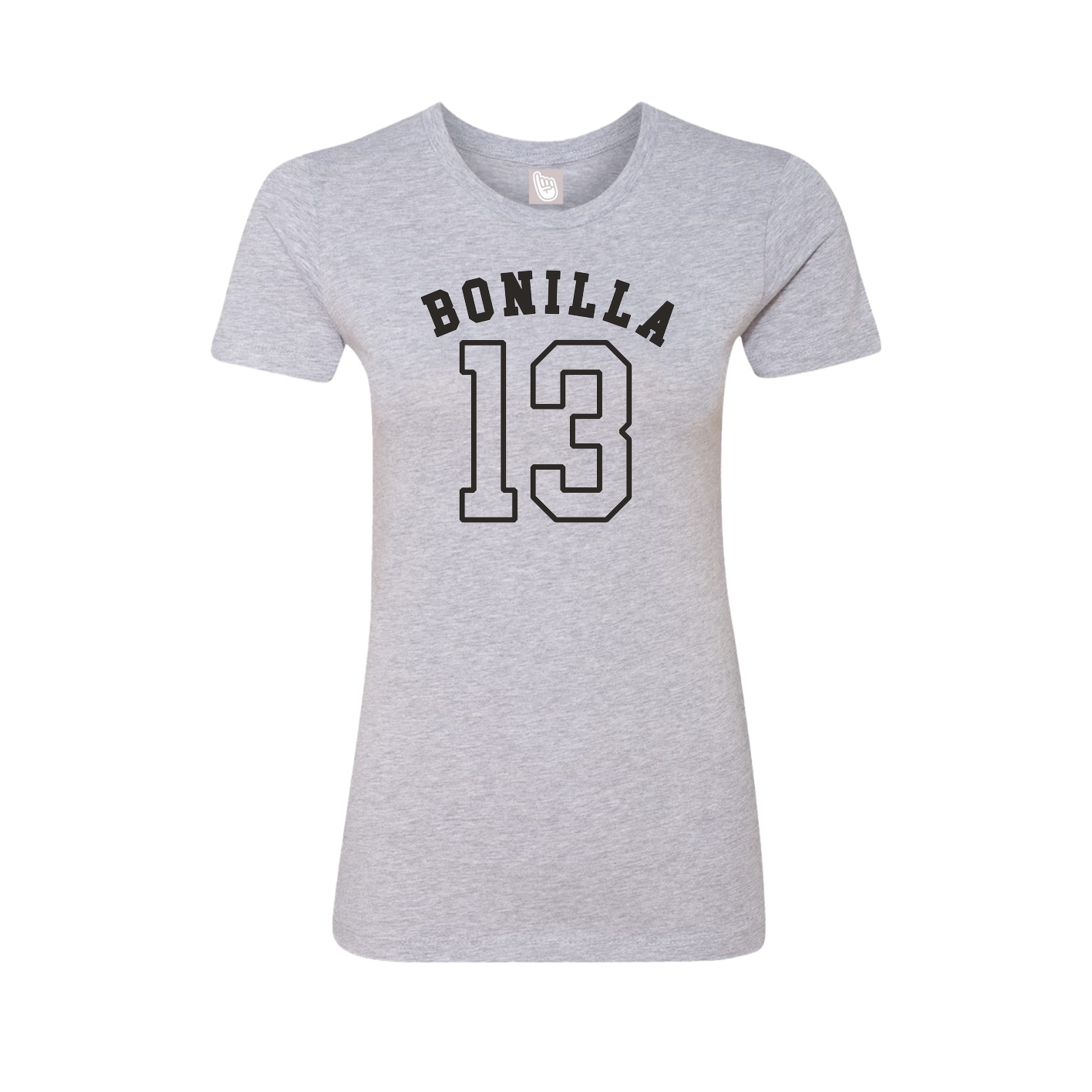 Fitted Women's Tee — Shirsey Arch in Grey