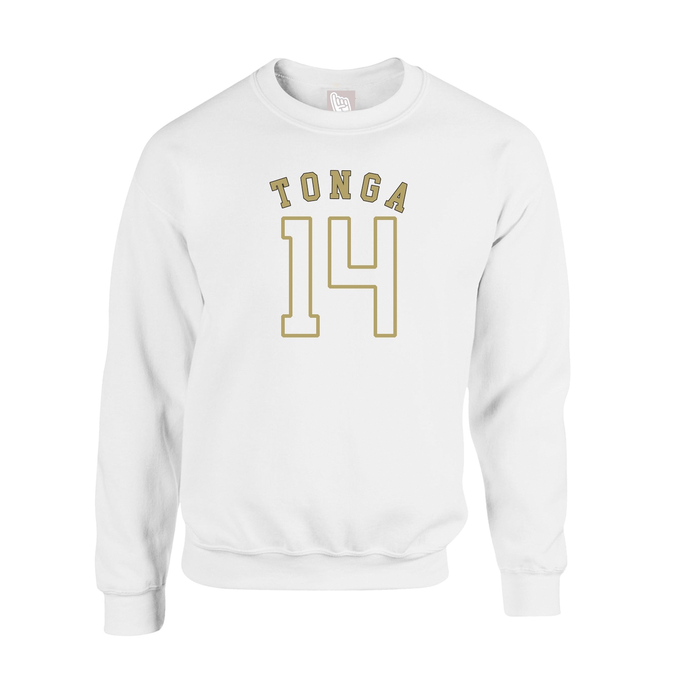Fleece Crew — Shirsey Arch in White
