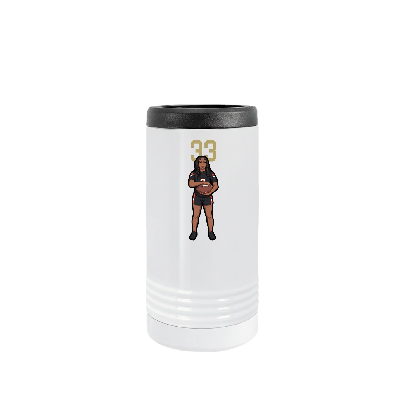 Slim Beverage Holder — Number Top in White