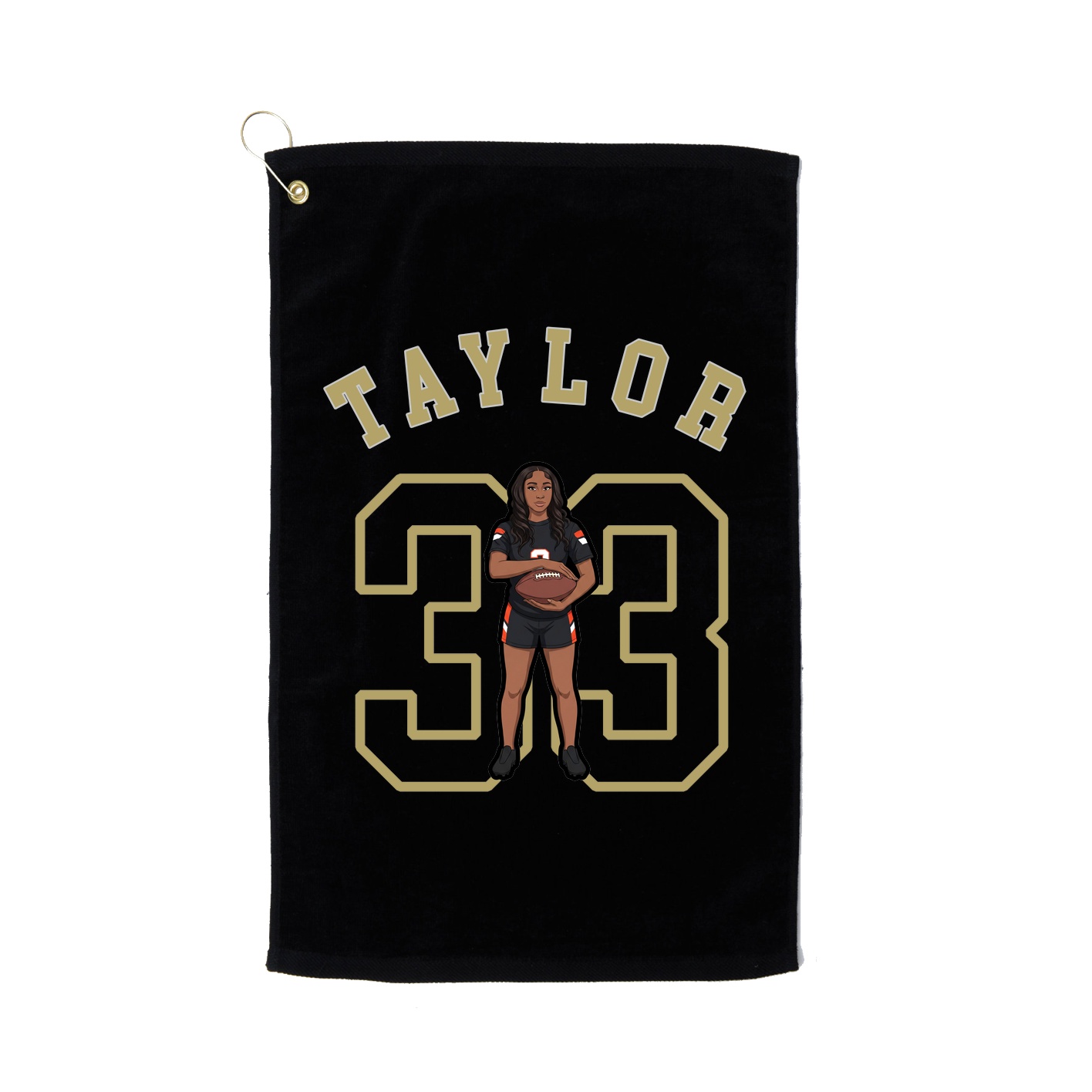 Golf Towel — Shirsey Arch in Black