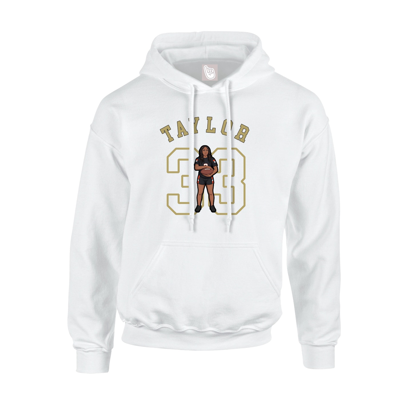 Youth Hoodie — Shirsey Arch in White