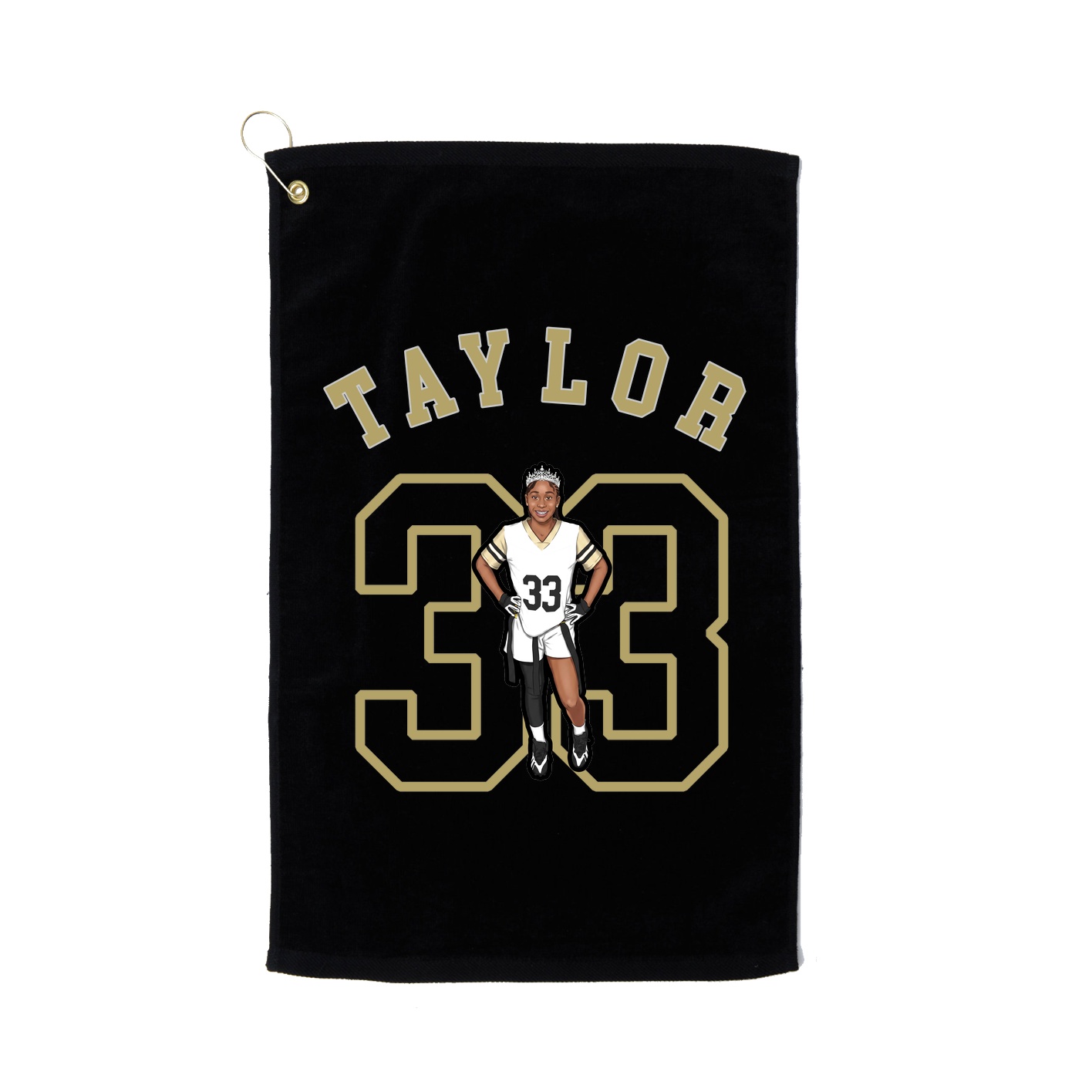Golf Towel — Shirsey Arch in Black
