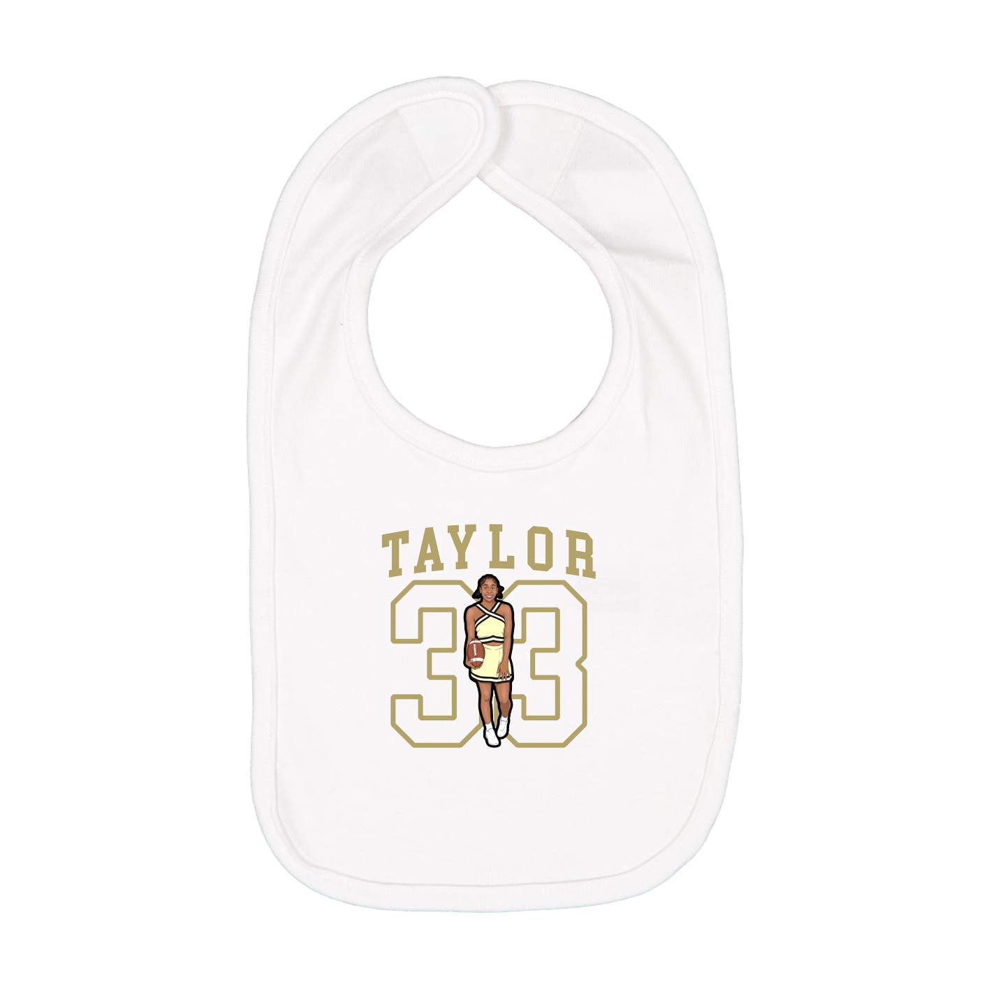 Infant Bib — Shirsey in White