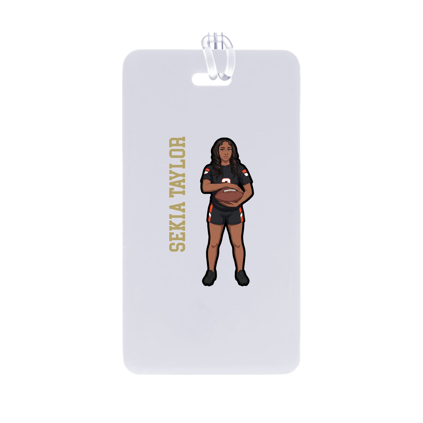 Bag Tag — Name Vertical in Classic