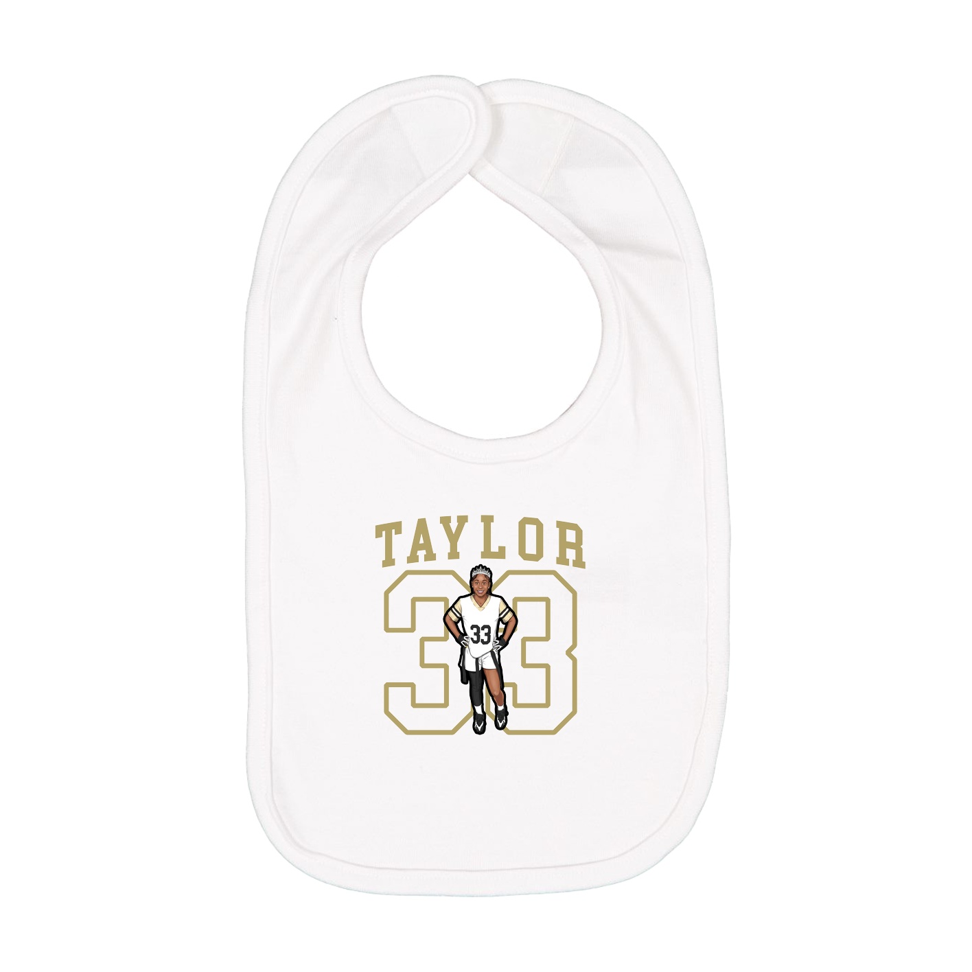 Infant Bib — Shirsey in White
