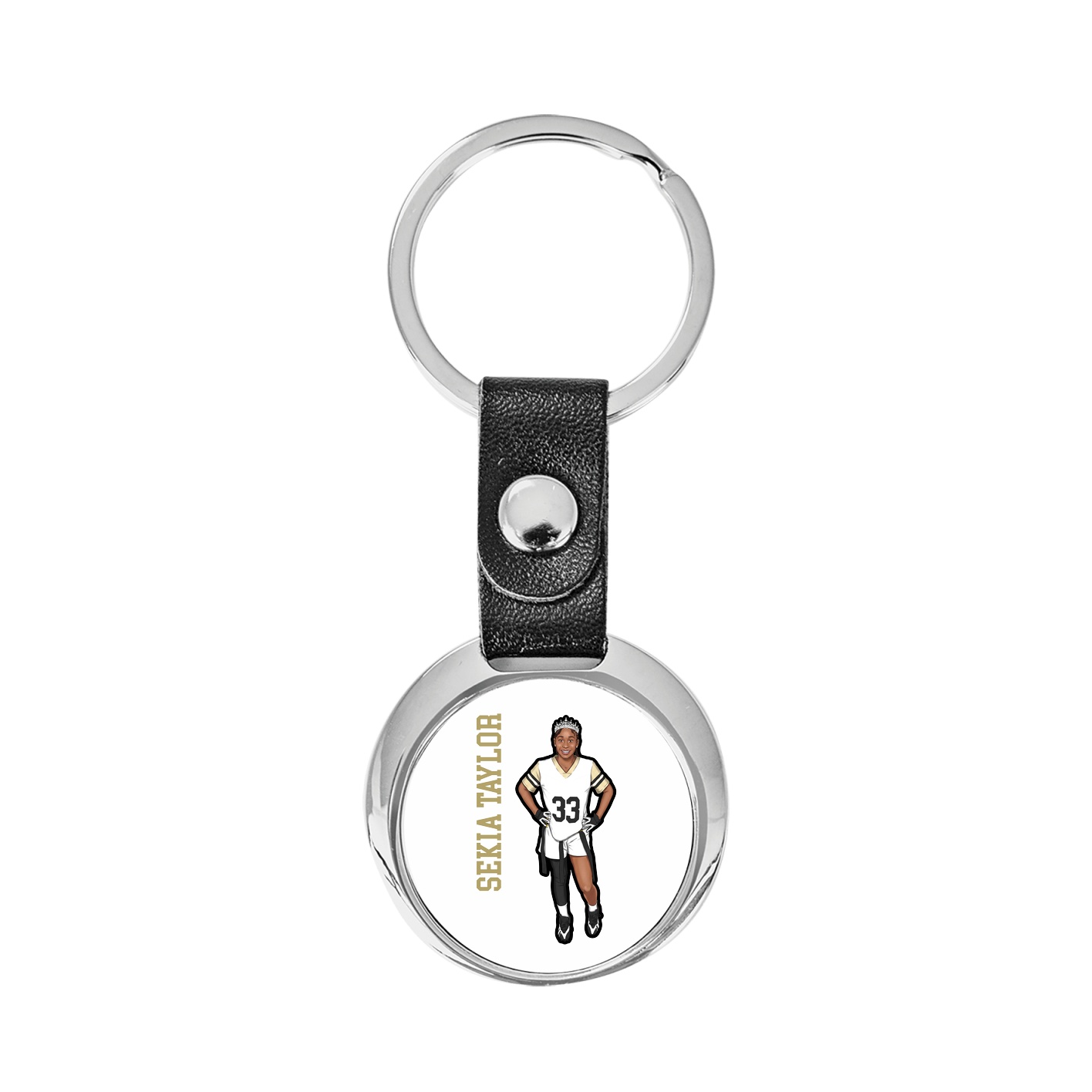 Key Chain — Name Vertical in Classic