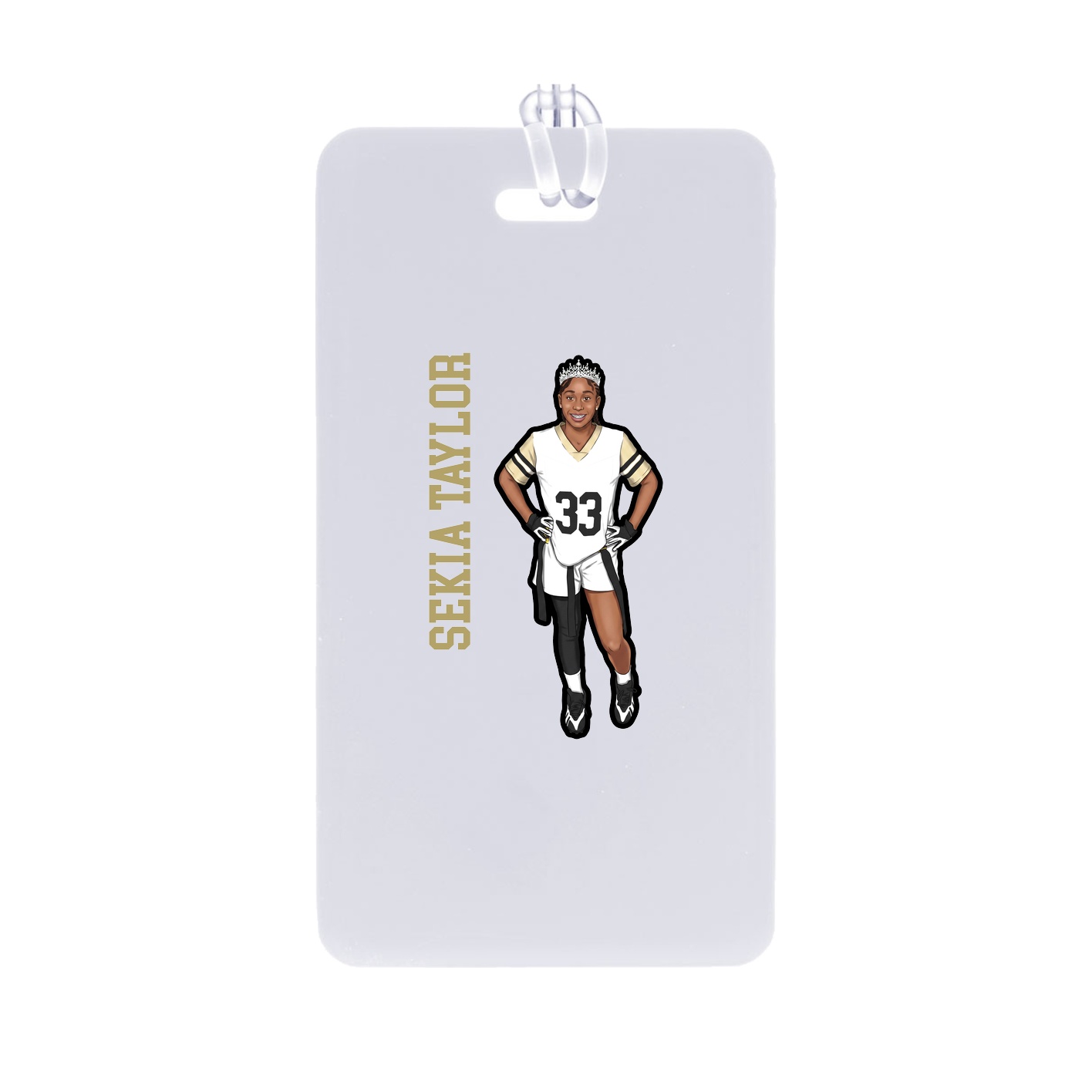 Bag Tag — Name Vertical in Classic