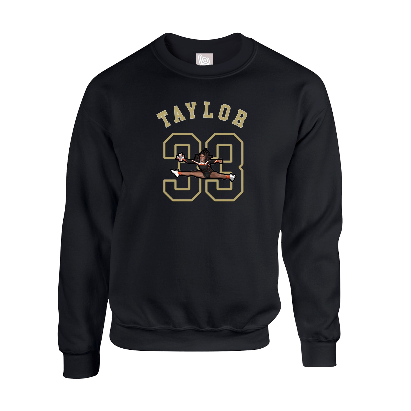 Fleece Crew — Shirsey Arch in Black