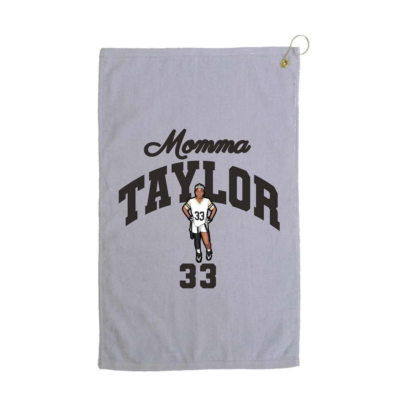 Golf Towel — Mothers Day Arch in Grey