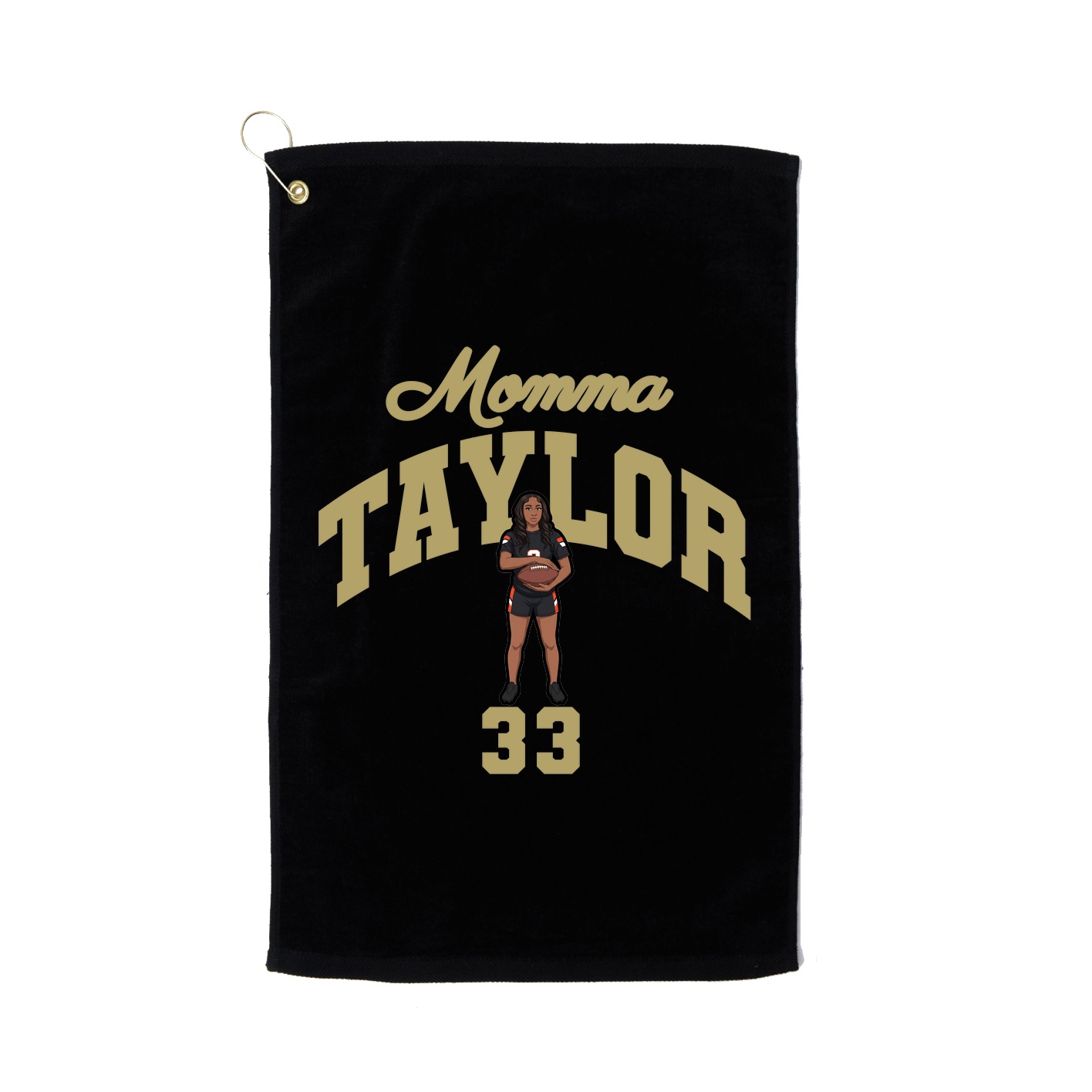 Golf Towel — Mothers Day Arch in Black