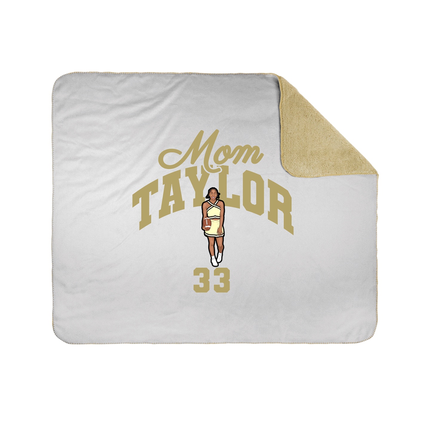Throw Blanket — Mothers Day Arch in White