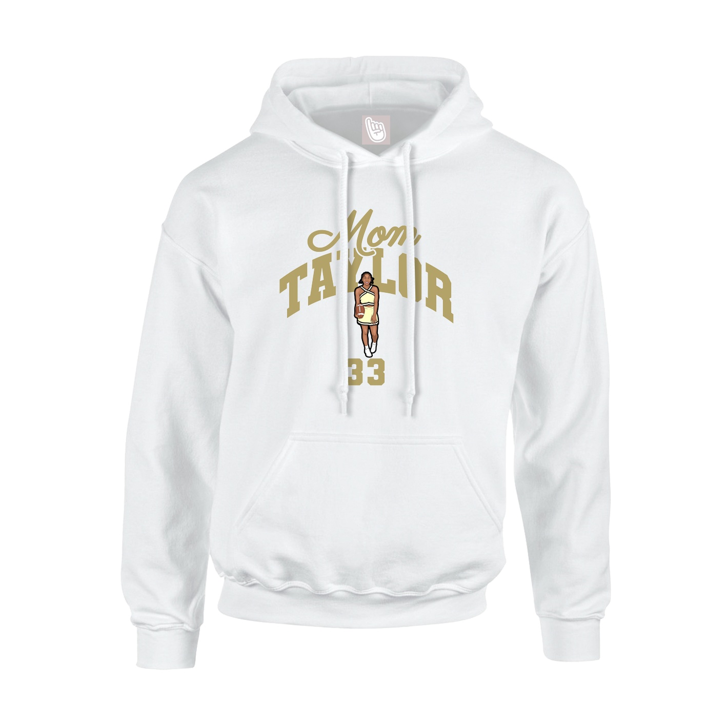 Youth Hoodie — Mothers Day Arch in White
