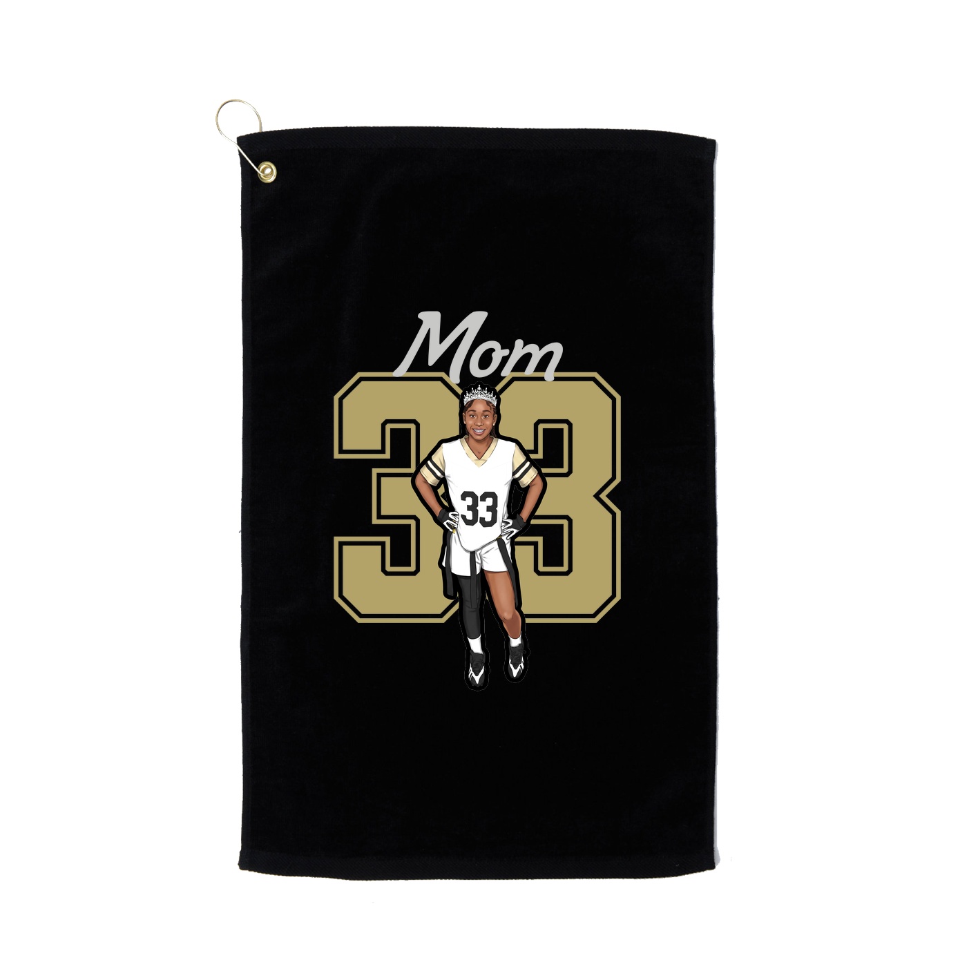 Golf Towel — Mothers Day Shirsey in Black