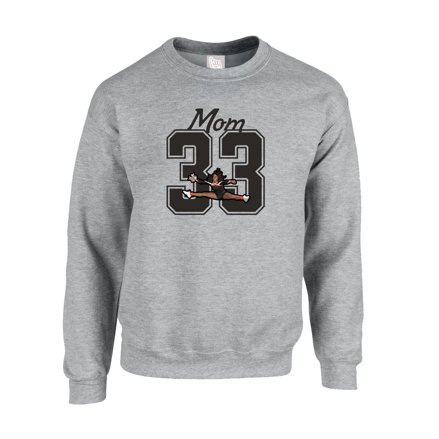 Fleece Crew — Mothers Day Shirsey in Grey