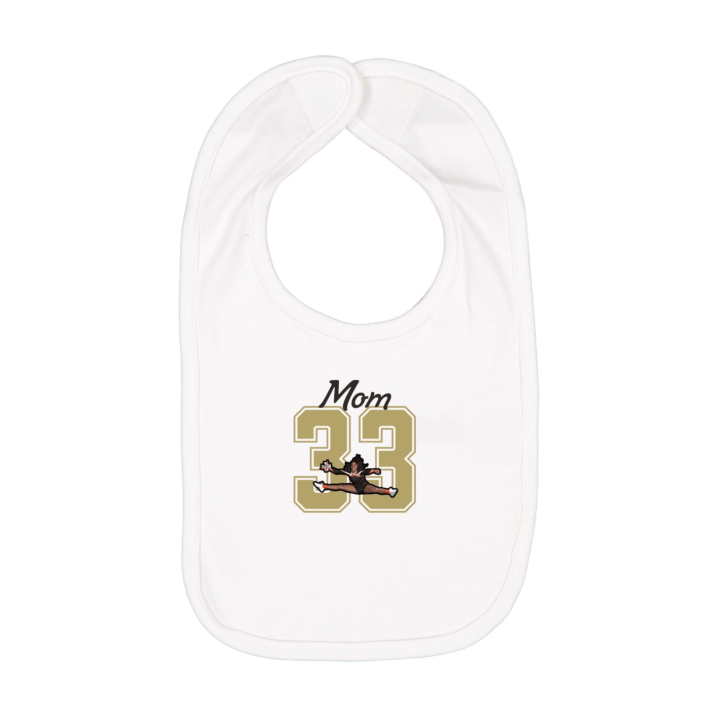 Infant Bib — Mothers Day Shirsey in White