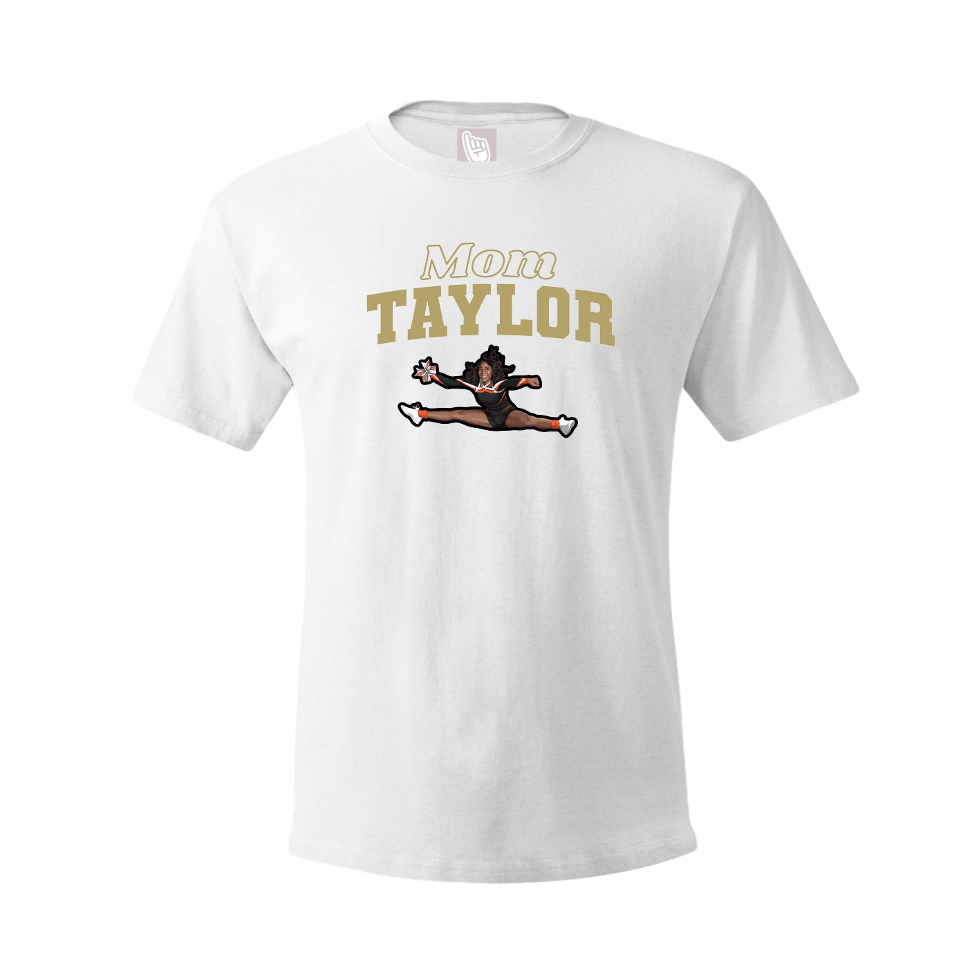 Youth Tee — Mothers Day Block in White