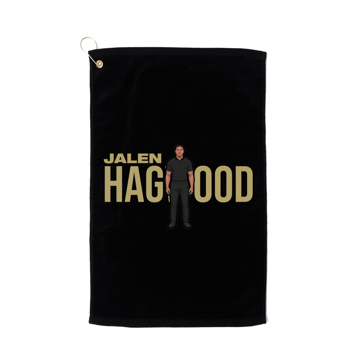 Golf Towel — Player Name in Black