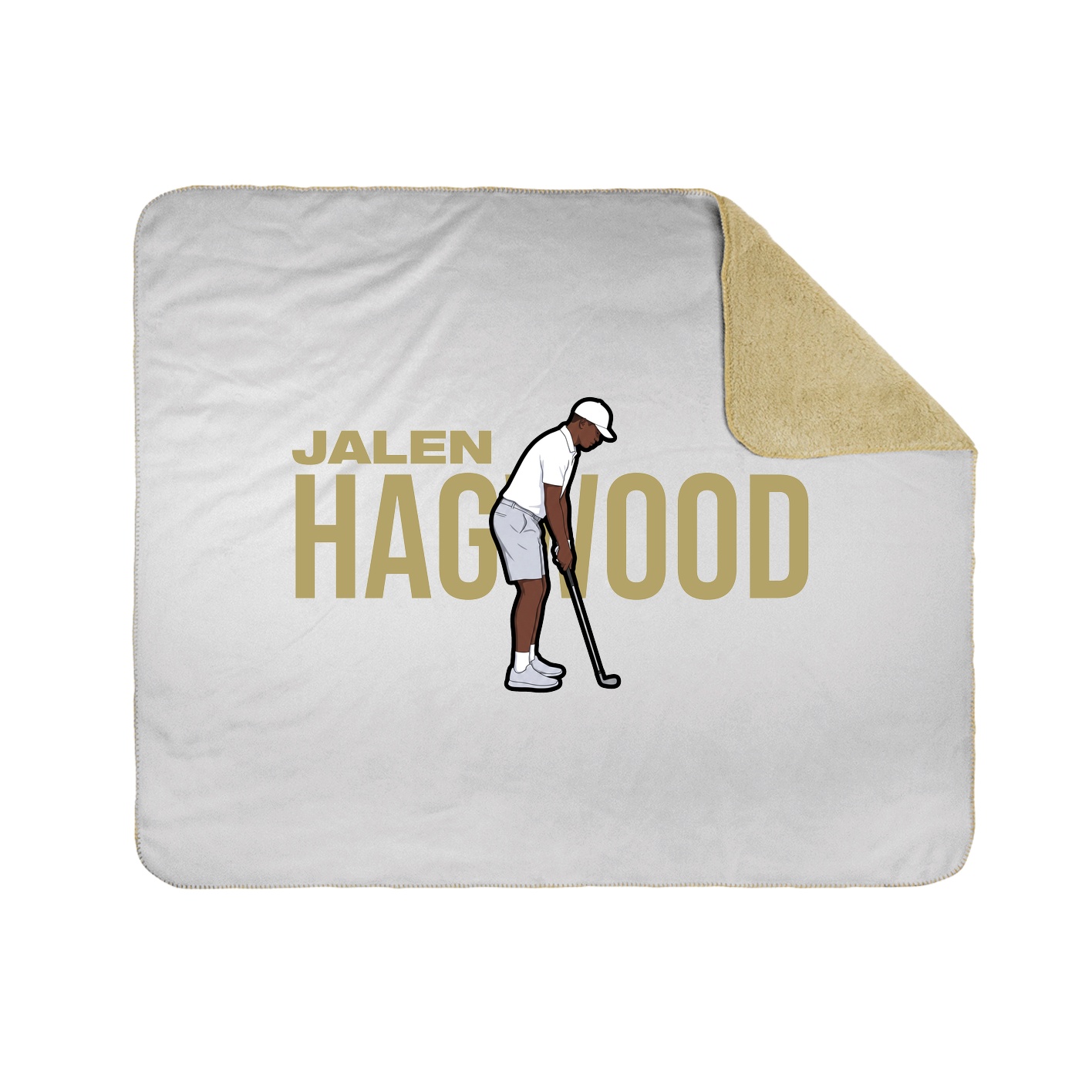 Throw Blanket — Player Name in White
