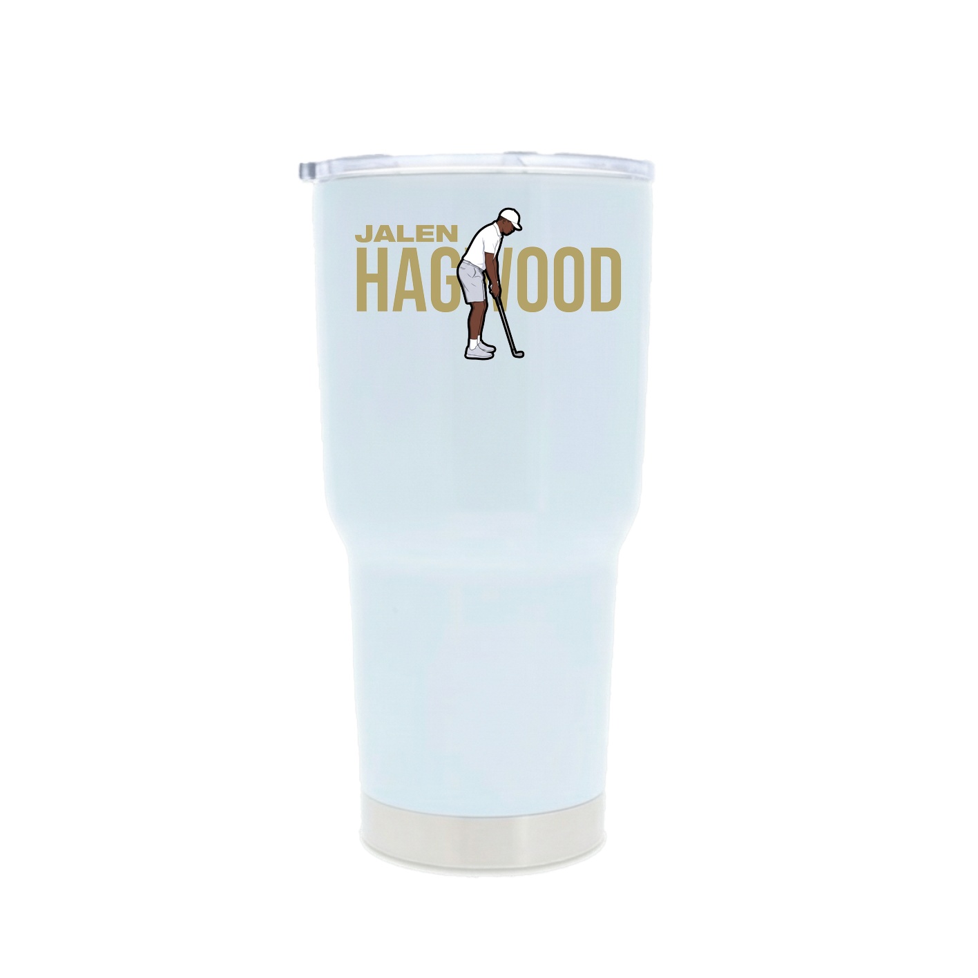 30oz Stainless Steel Tumbler — Player Name in White