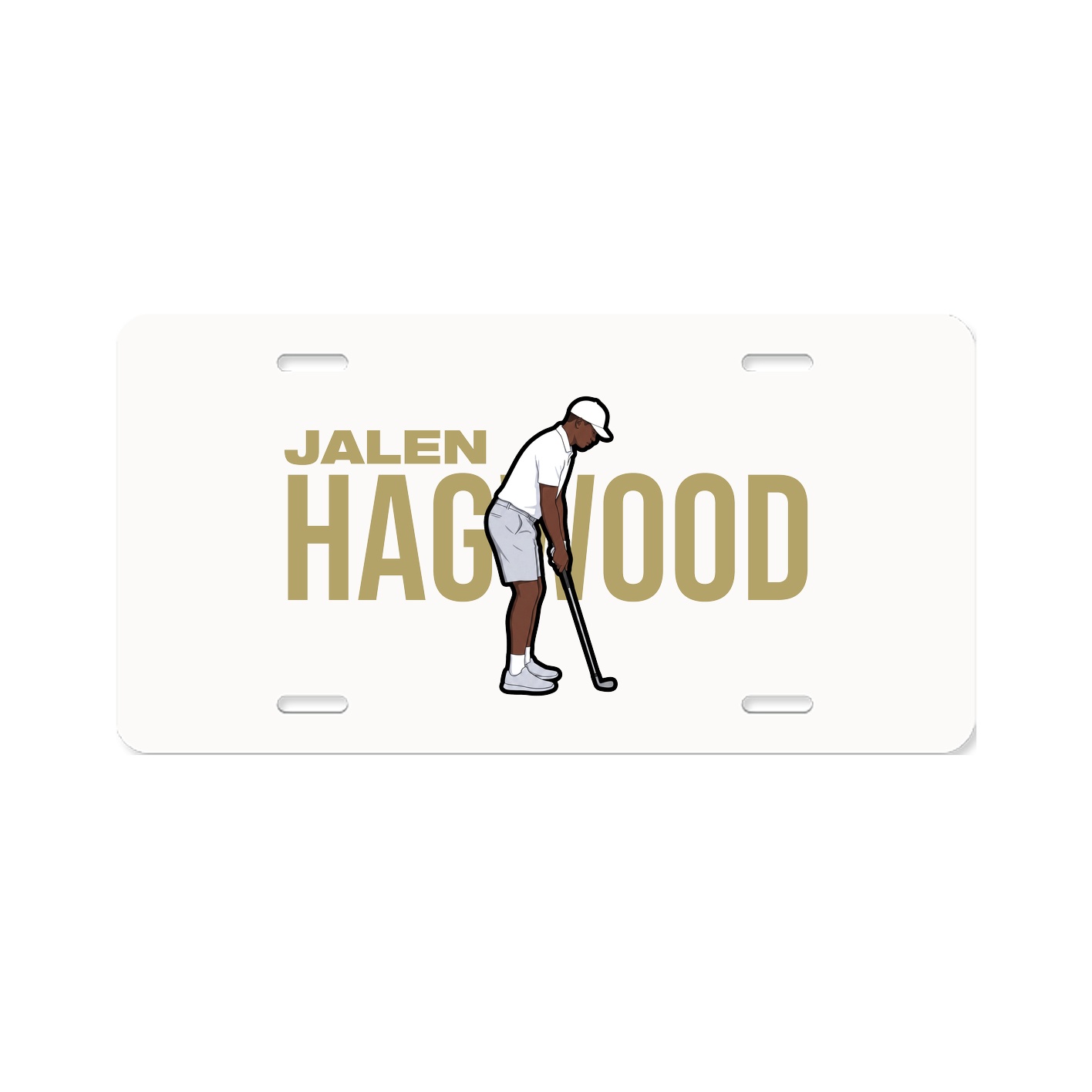 License Plate — Player Name in Classic