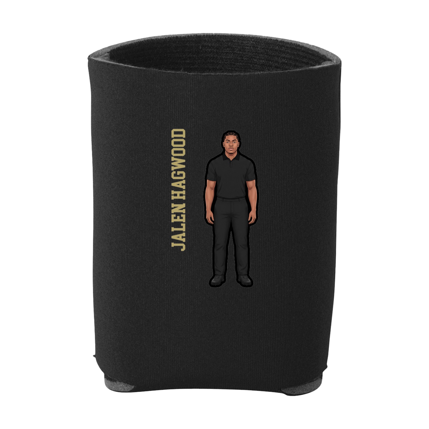 Can Holder — Name Vertical in Black