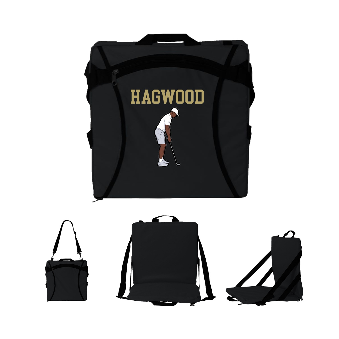 Folding Stadium Seat — Shirsey in Black