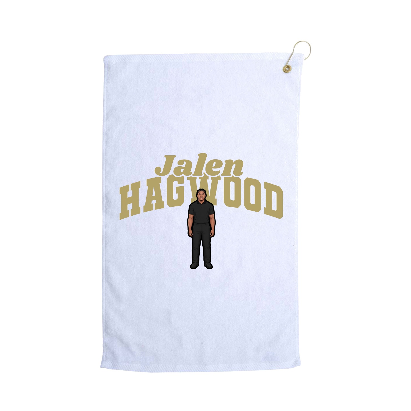 Golf Towel — Signature Arch in White