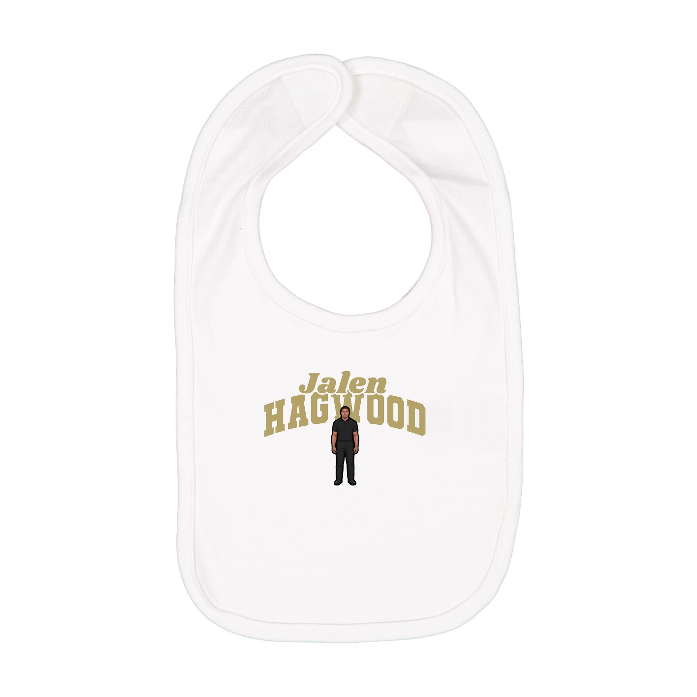 Infant Bib — Signature Arch in White
