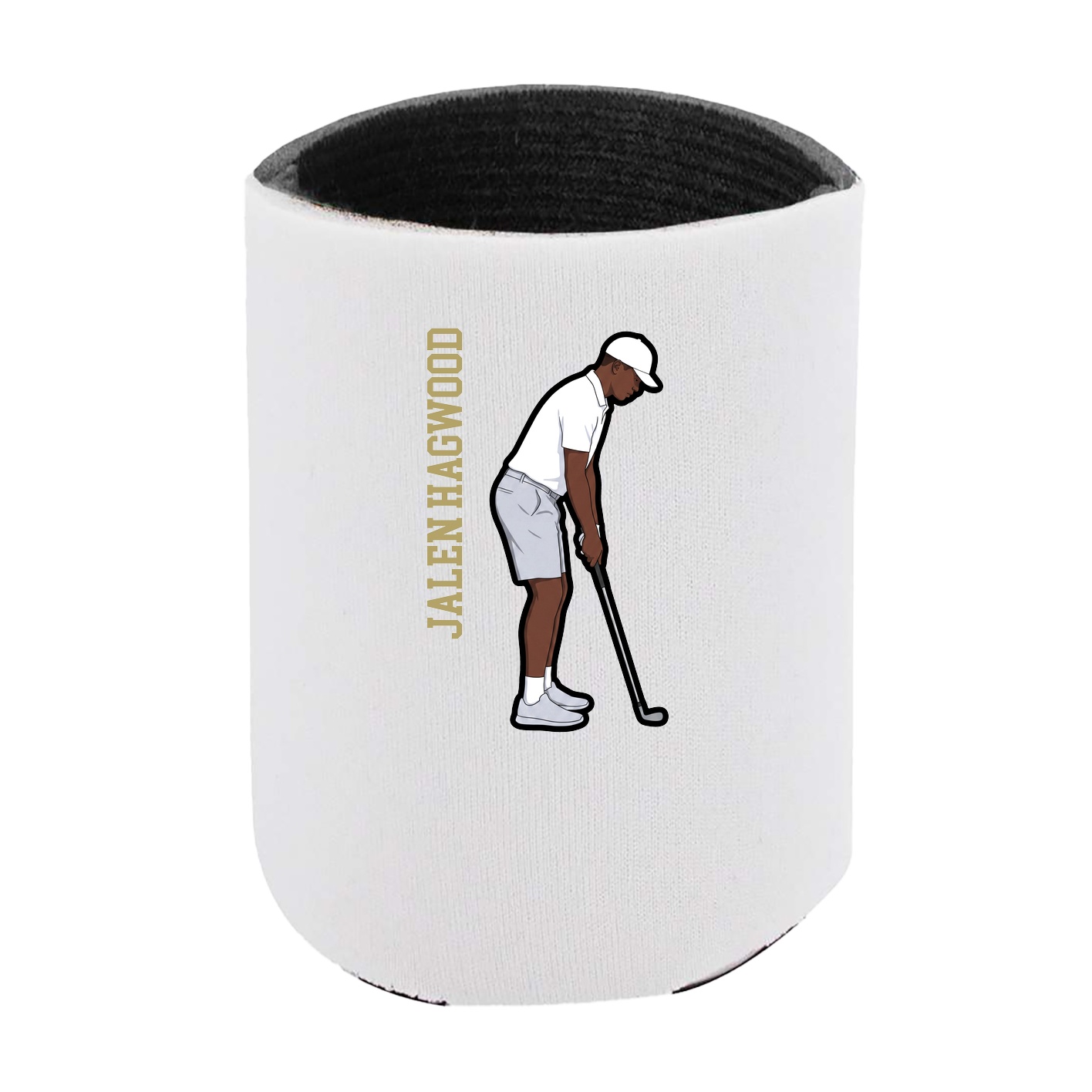 Can Holder — Name Vertical in White