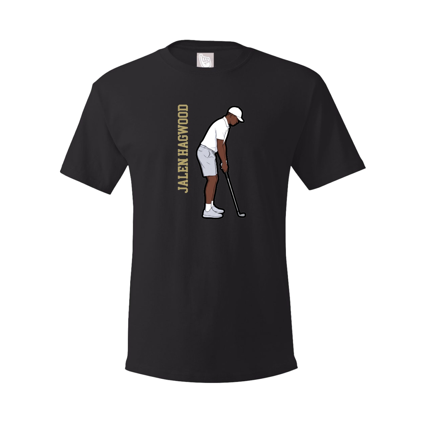 Tee — Name Vertical in Black