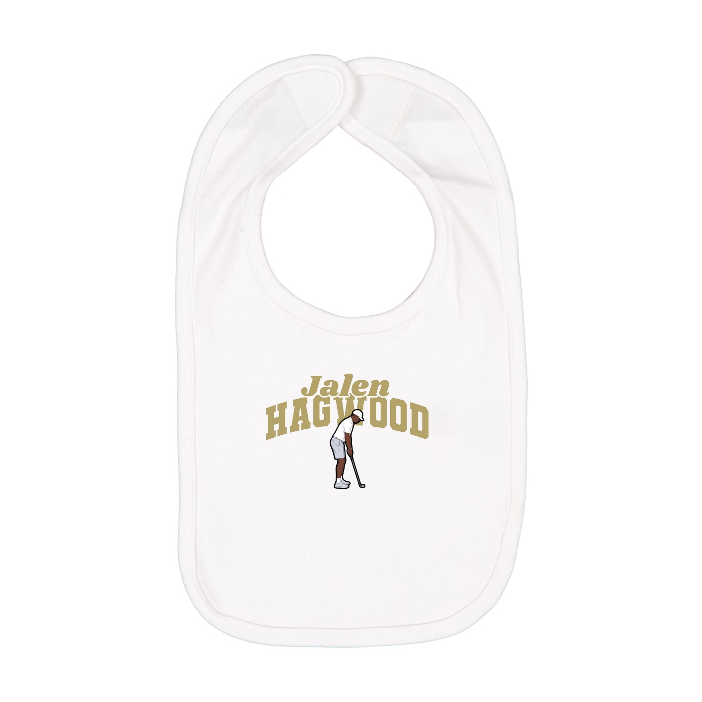 Infant Bib — Signature Arch in White