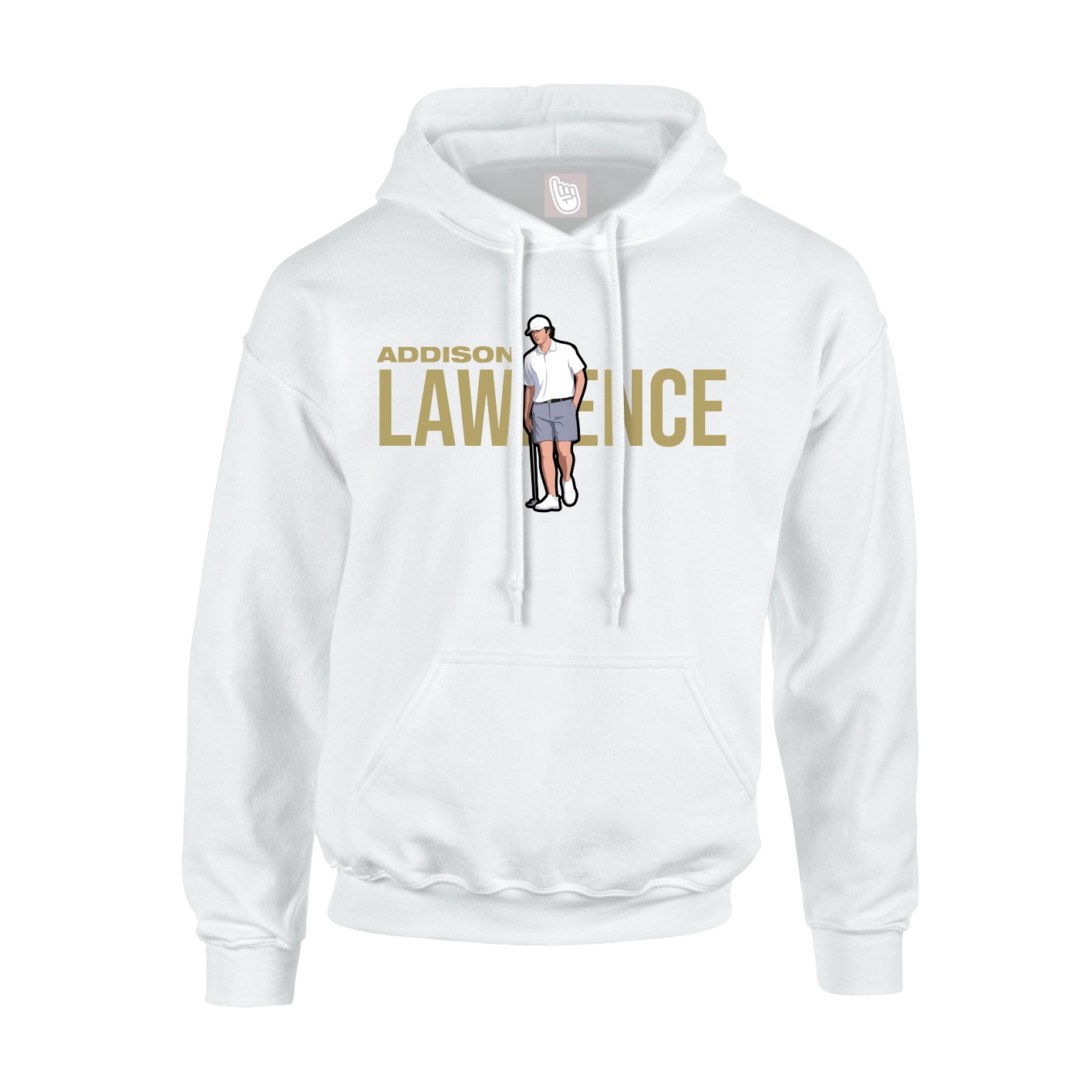 Youth Hoodie — Player Name in White