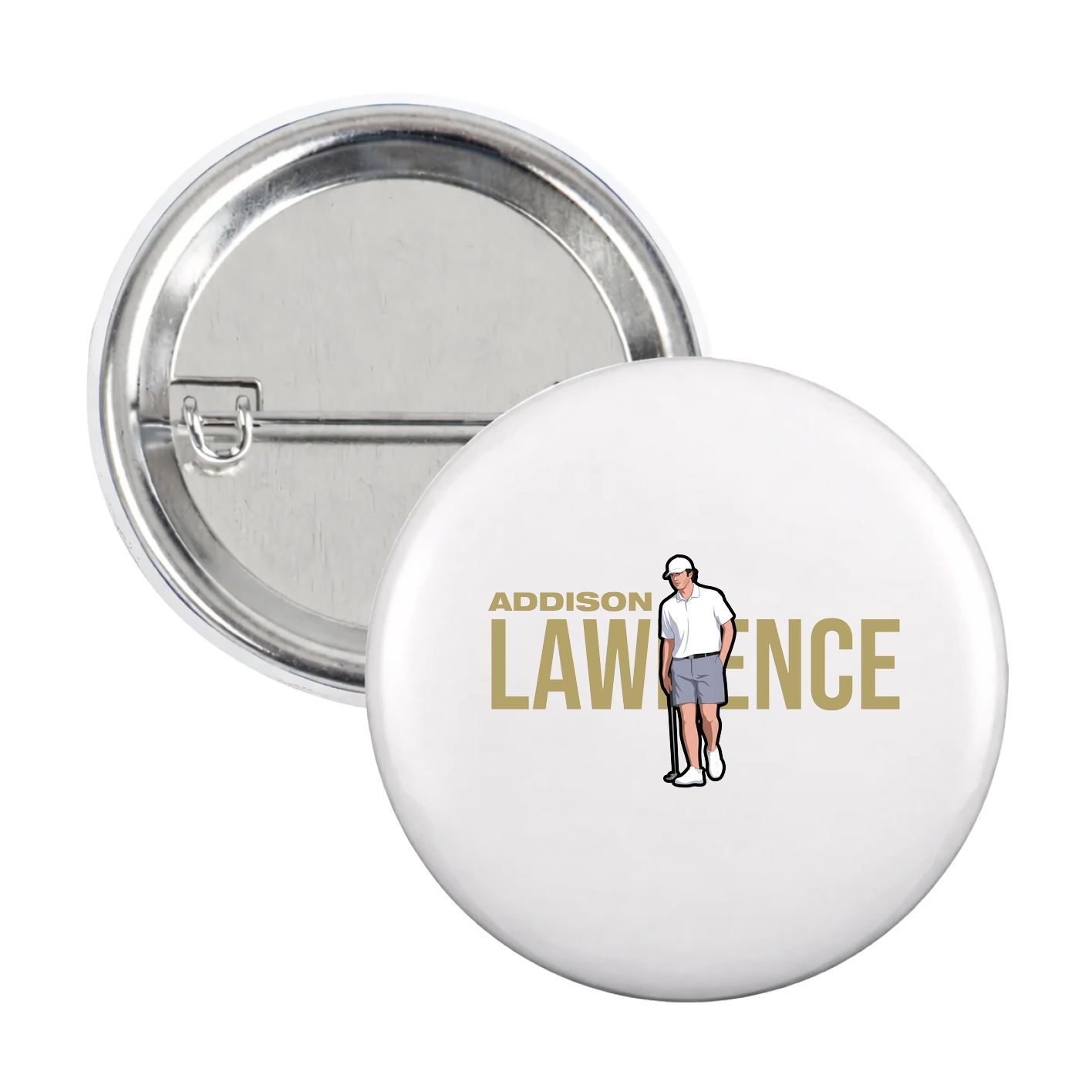 Game Day Button — Player Name in White
